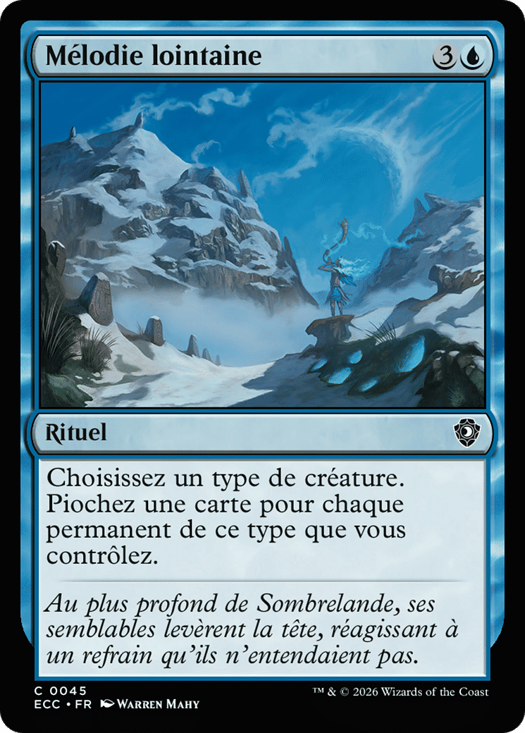 Mélodie lointaine — Lorwyn Eclipsed Commander — Magic: The Gathering