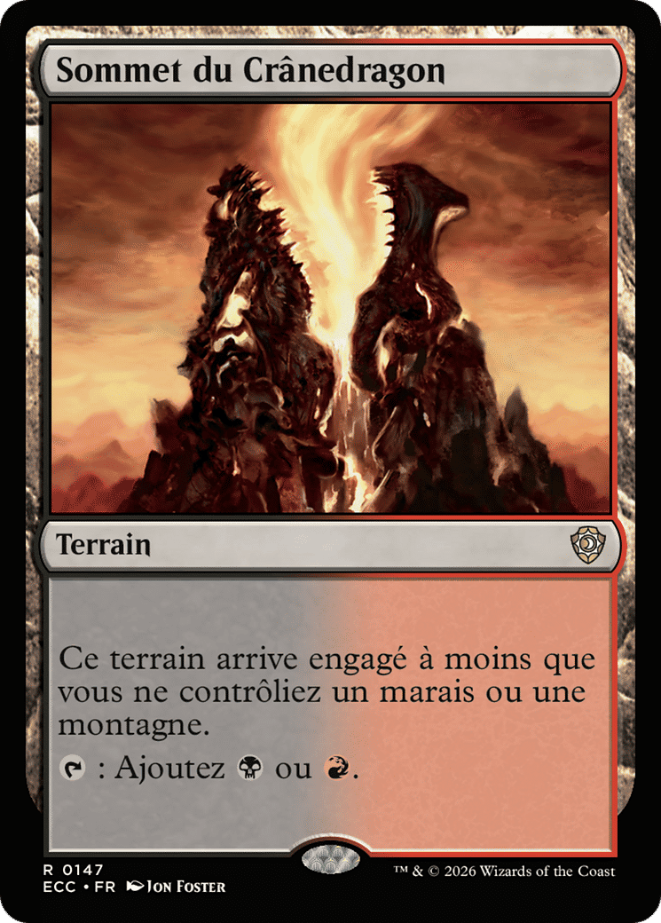 Sommet du Crânedragon — Lorwyn Eclipsed Commander — Magic: The Gathering