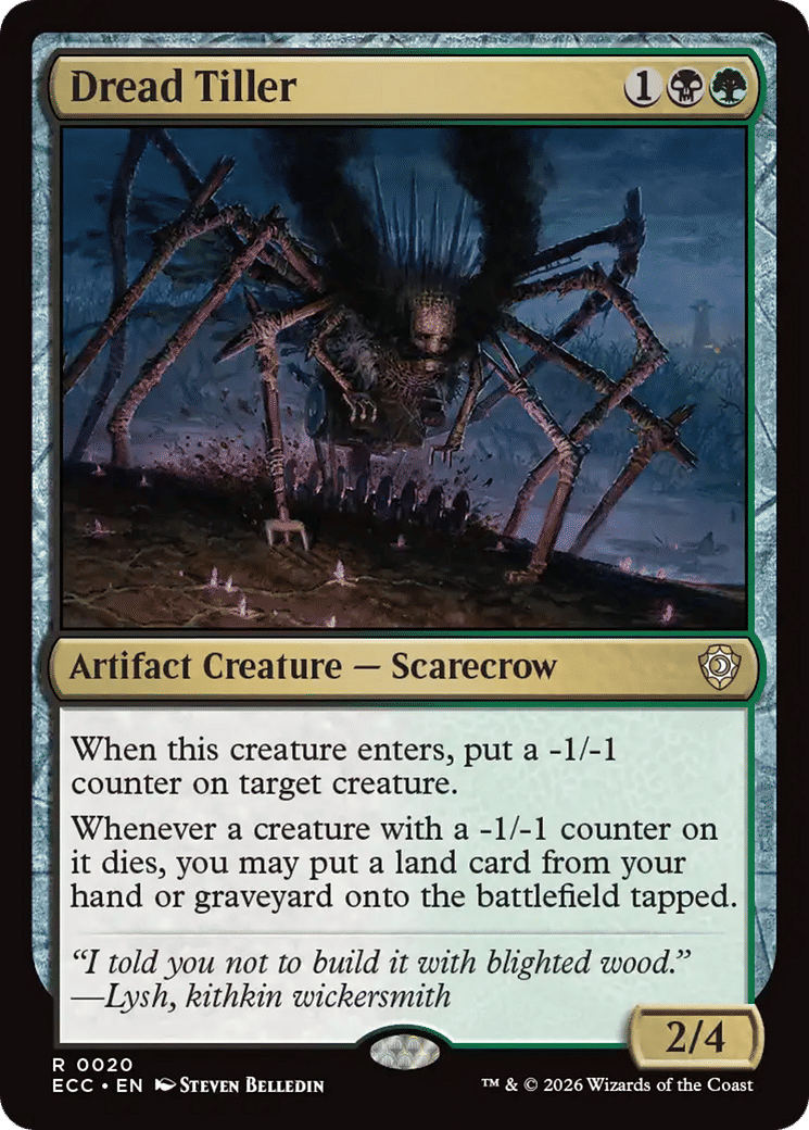Dread Tiller — Lorwyn Eclipsed Commander — Magic: The Gathering