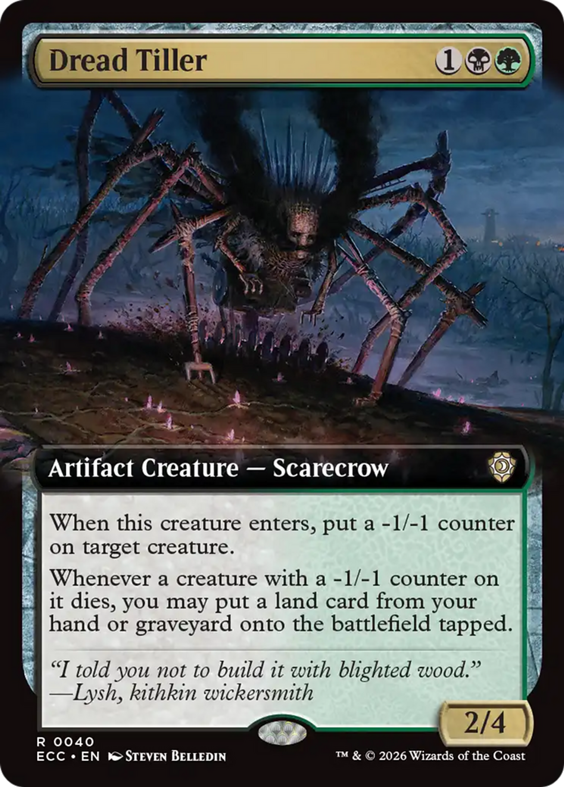 Dread Tiller — Lorwyn Eclipsed Commander — Magic: The Gathering