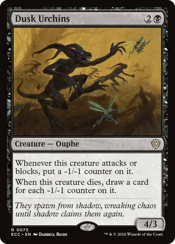 Dusk Urchins — Lorwyn Eclipsed Commander — Magic: The Gathering