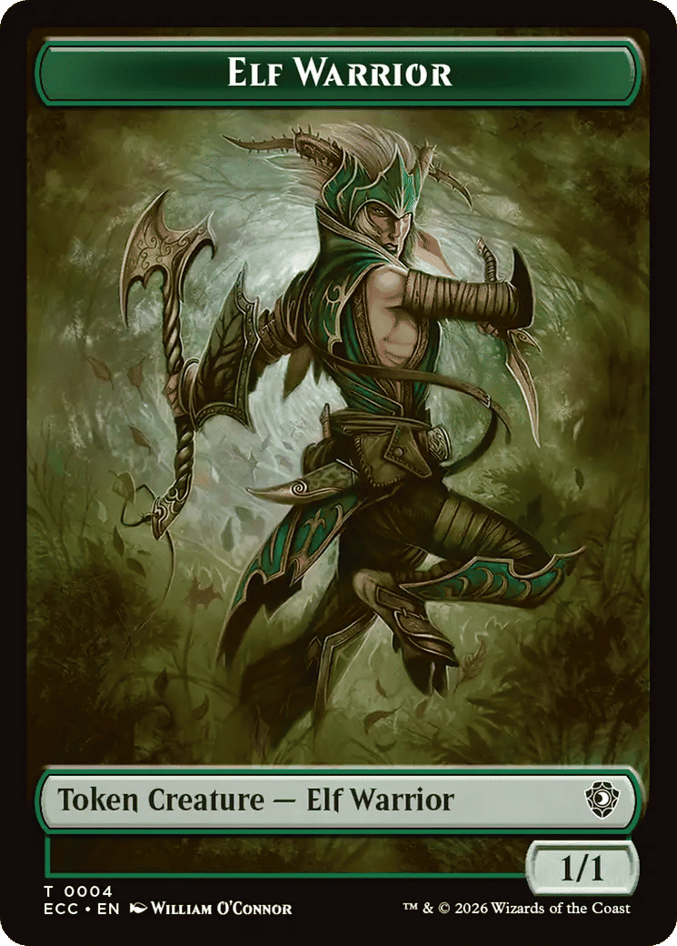 Elf Warrior — Lorwyn Eclipsed Commander — Magic: The Gathering