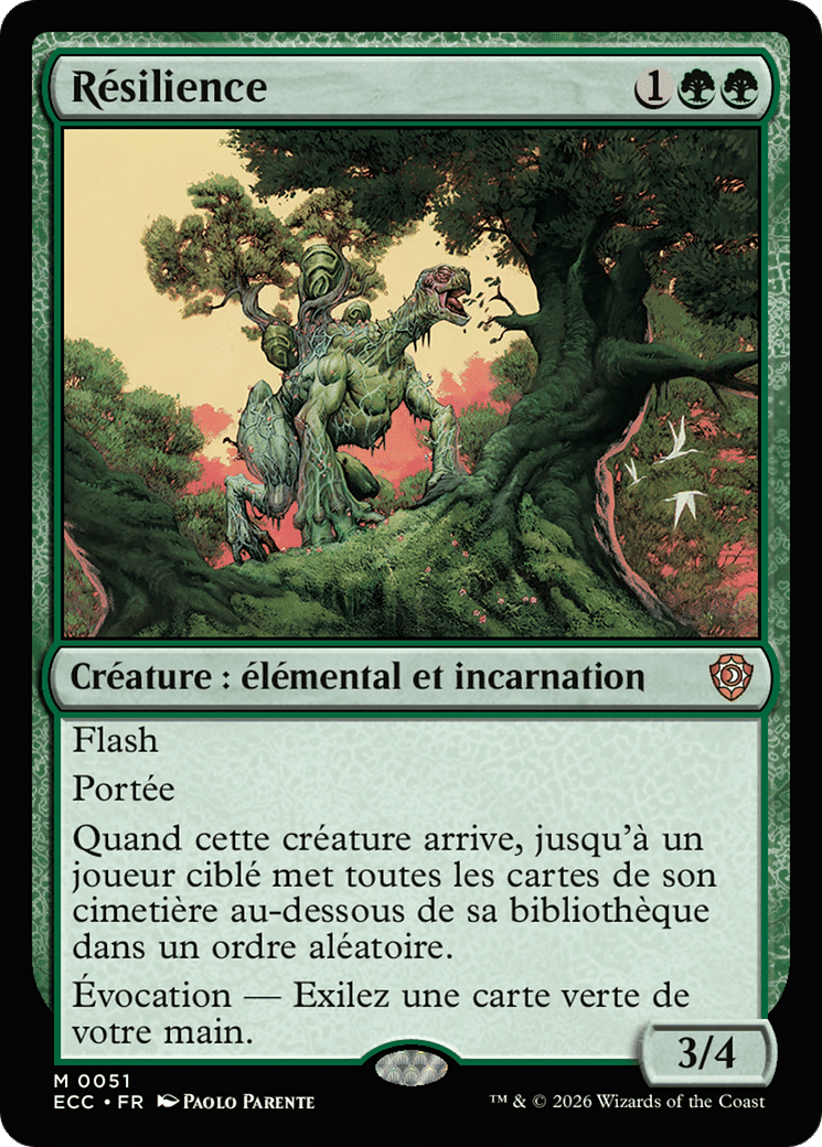 Résilience — Lorwyn Eclipsed Commander — Magic: The Gathering