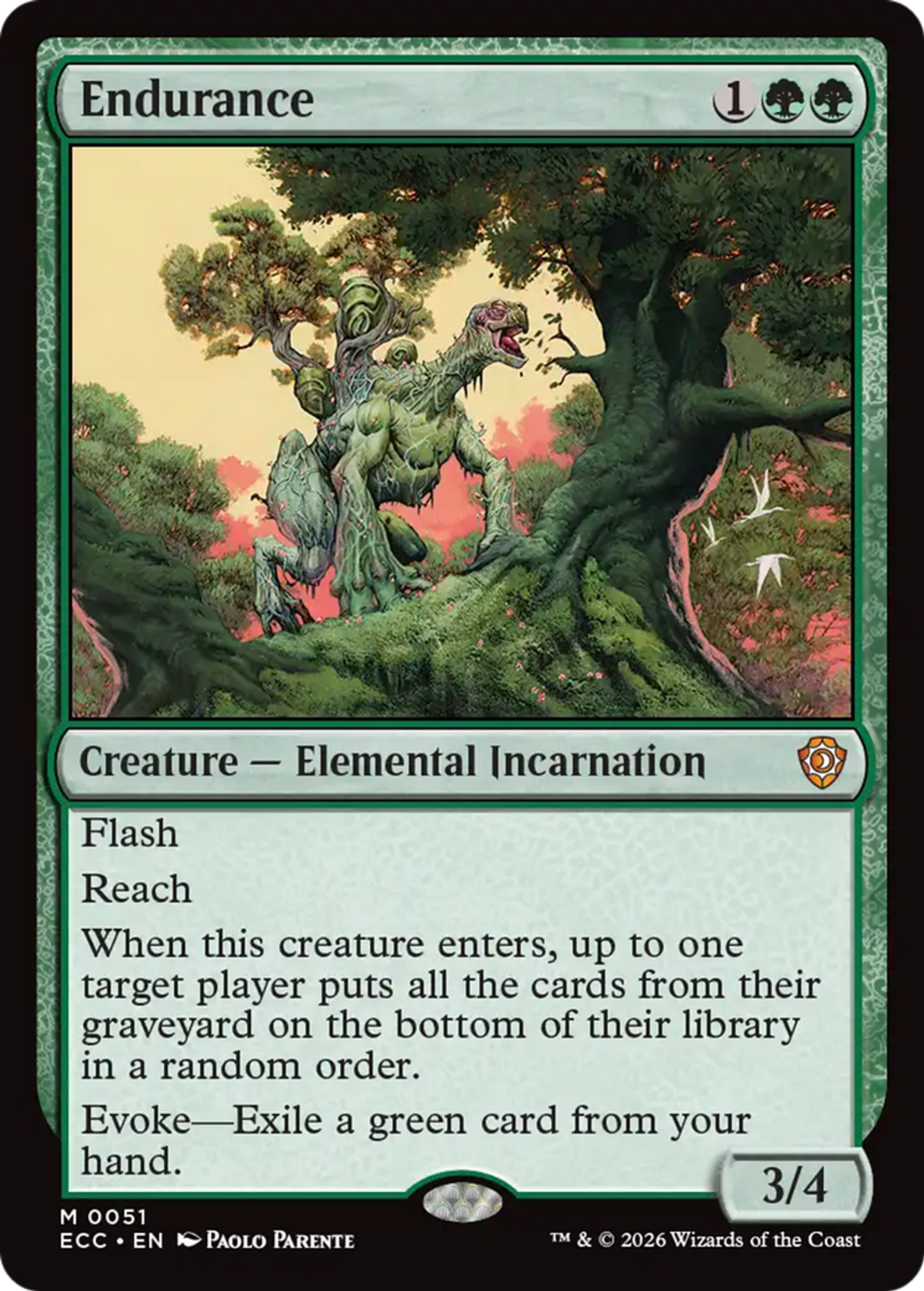 Endurance — Lorwyn Eclipsed Commander — Magic: The Gathering