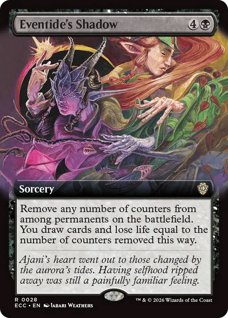 Eventide's Shadow — Lorwyn Eclipsed Commander — Magic: The Gathering