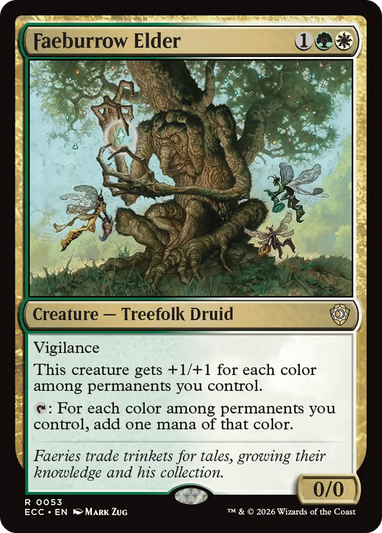 Faeburrow Elder — Lorwyn Eclipsed Commander — Magic: The Gathering