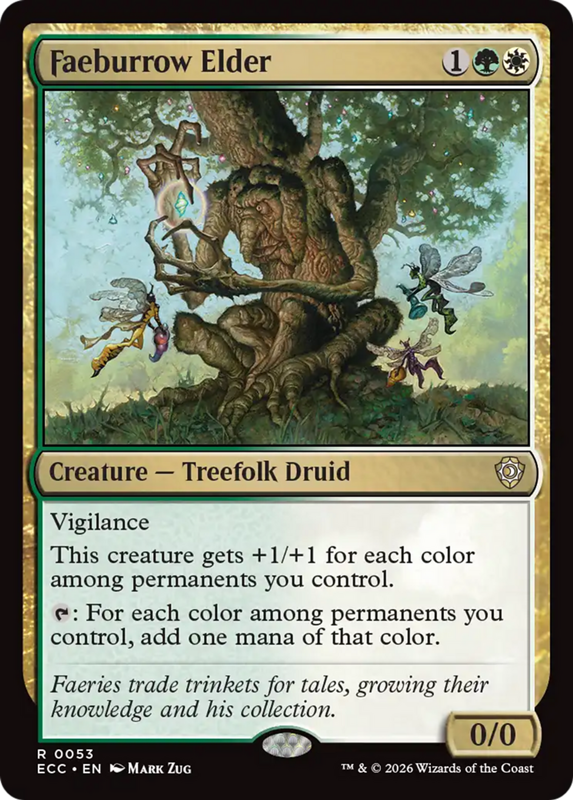 Faeburrow Elder — Lorwyn Eclipsed Commander — Magic: The Gathering