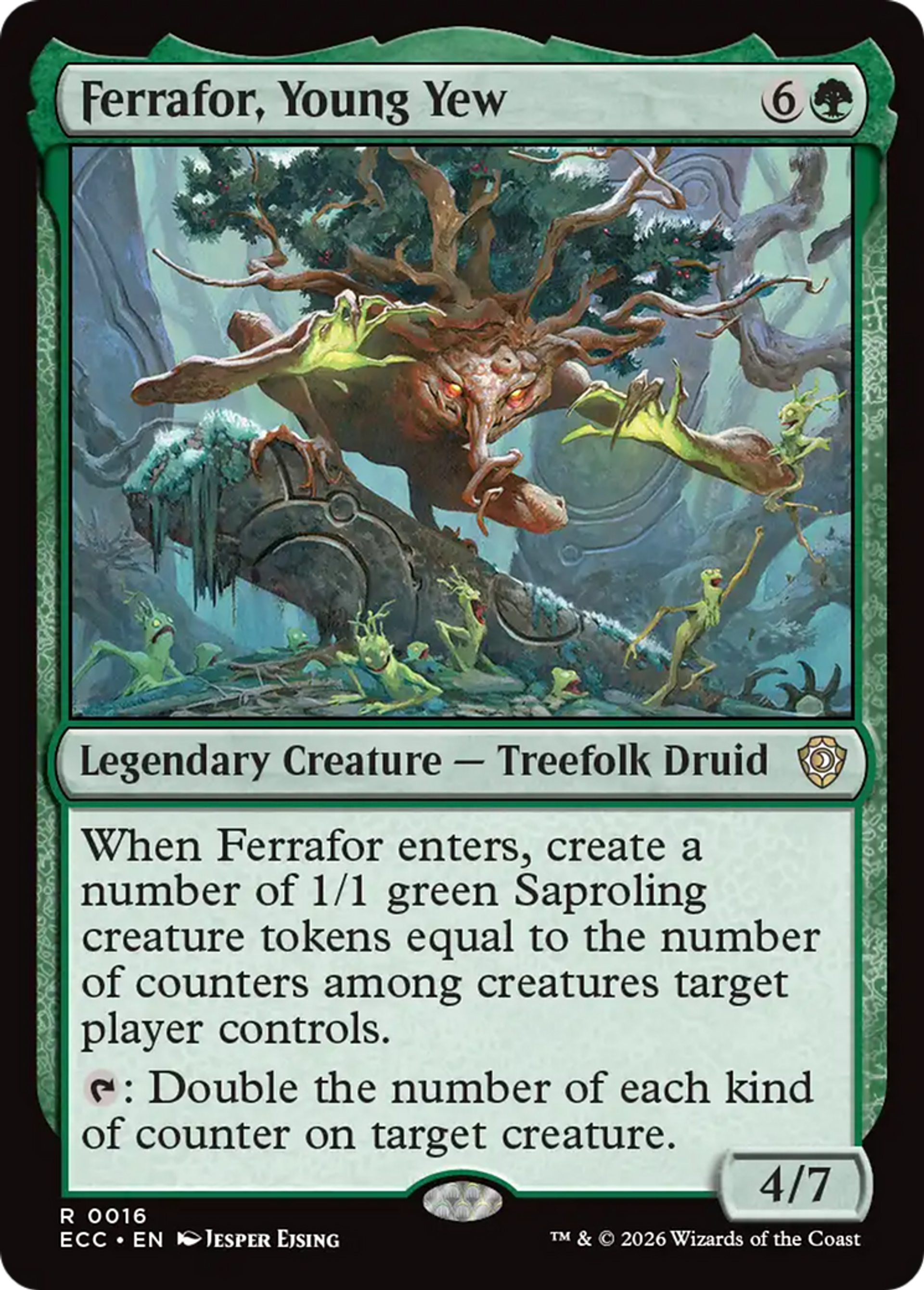 Ferrafor, Young Yew — Lorwyn Eclipsed Commander — Magic: The Gathering
