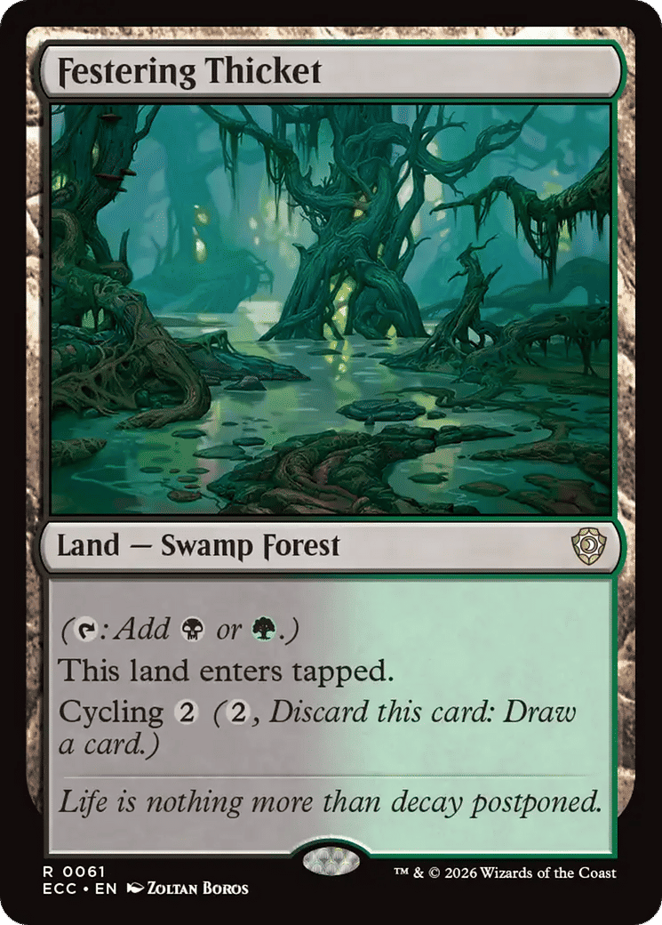 Festering Thicket — Lorwyn Eclipsed Commander — Magic: The Gathering