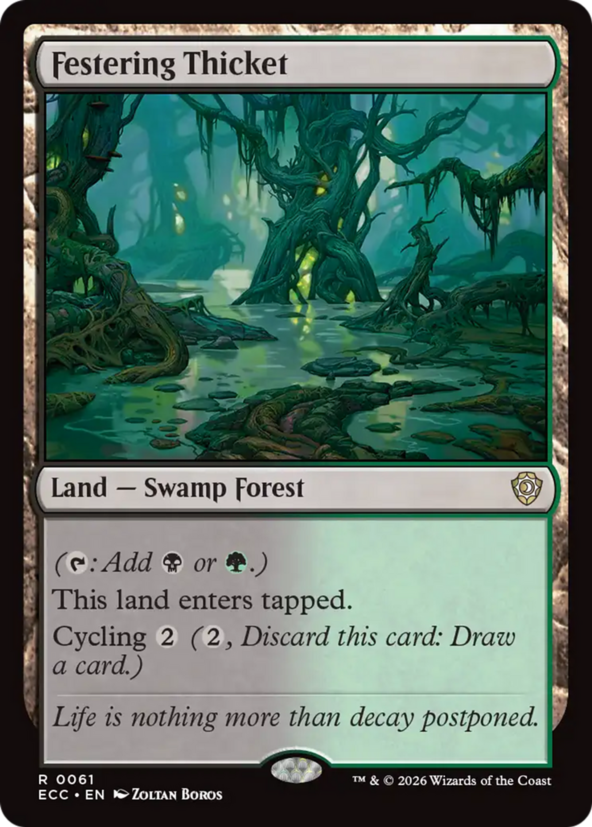 Festering Thicket — Lorwyn Eclipsed Commander — Magic: The Gathering