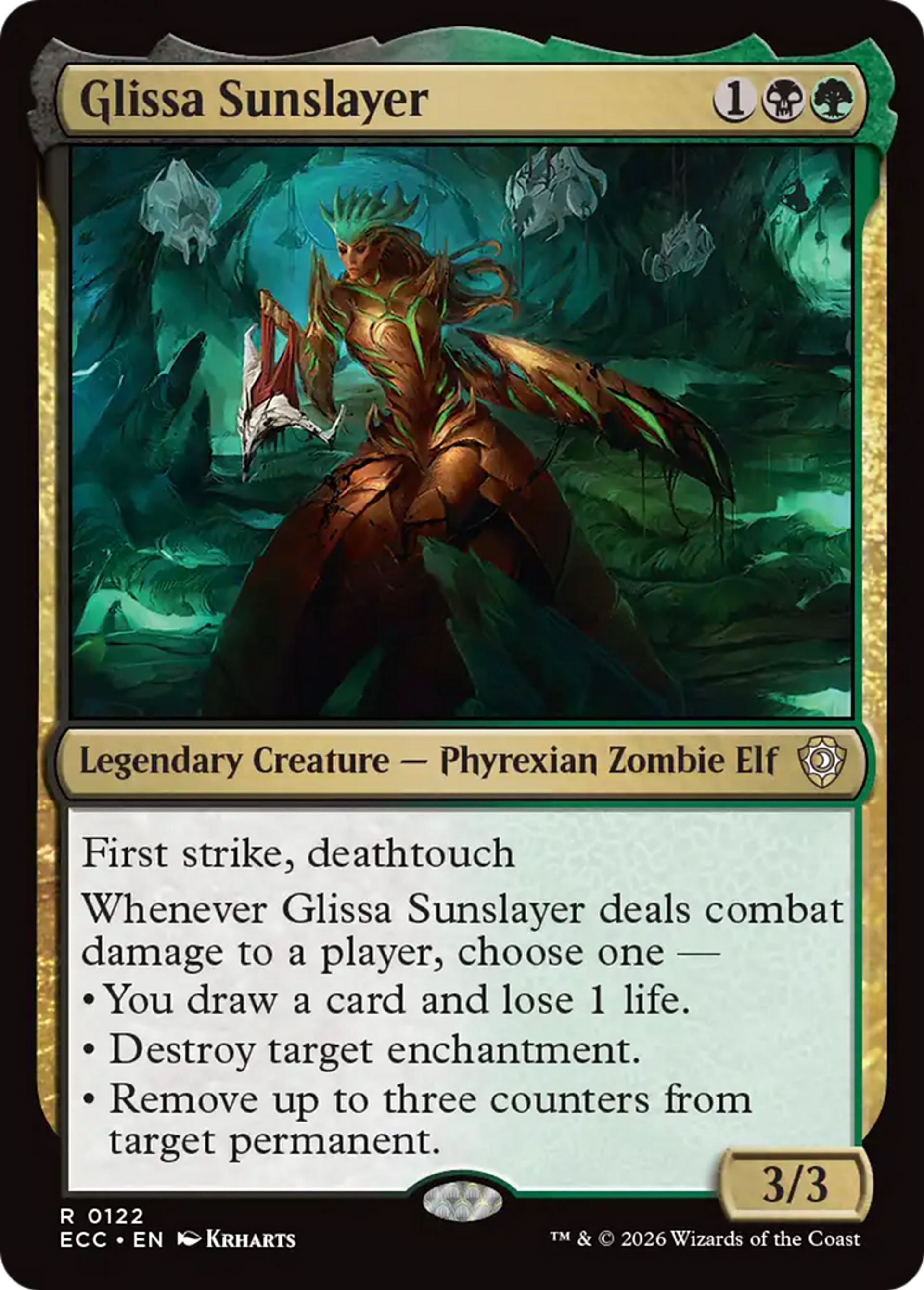 Glissa Sunslayer — Lorwyn Eclipsed Commander — Magic: The Gathering