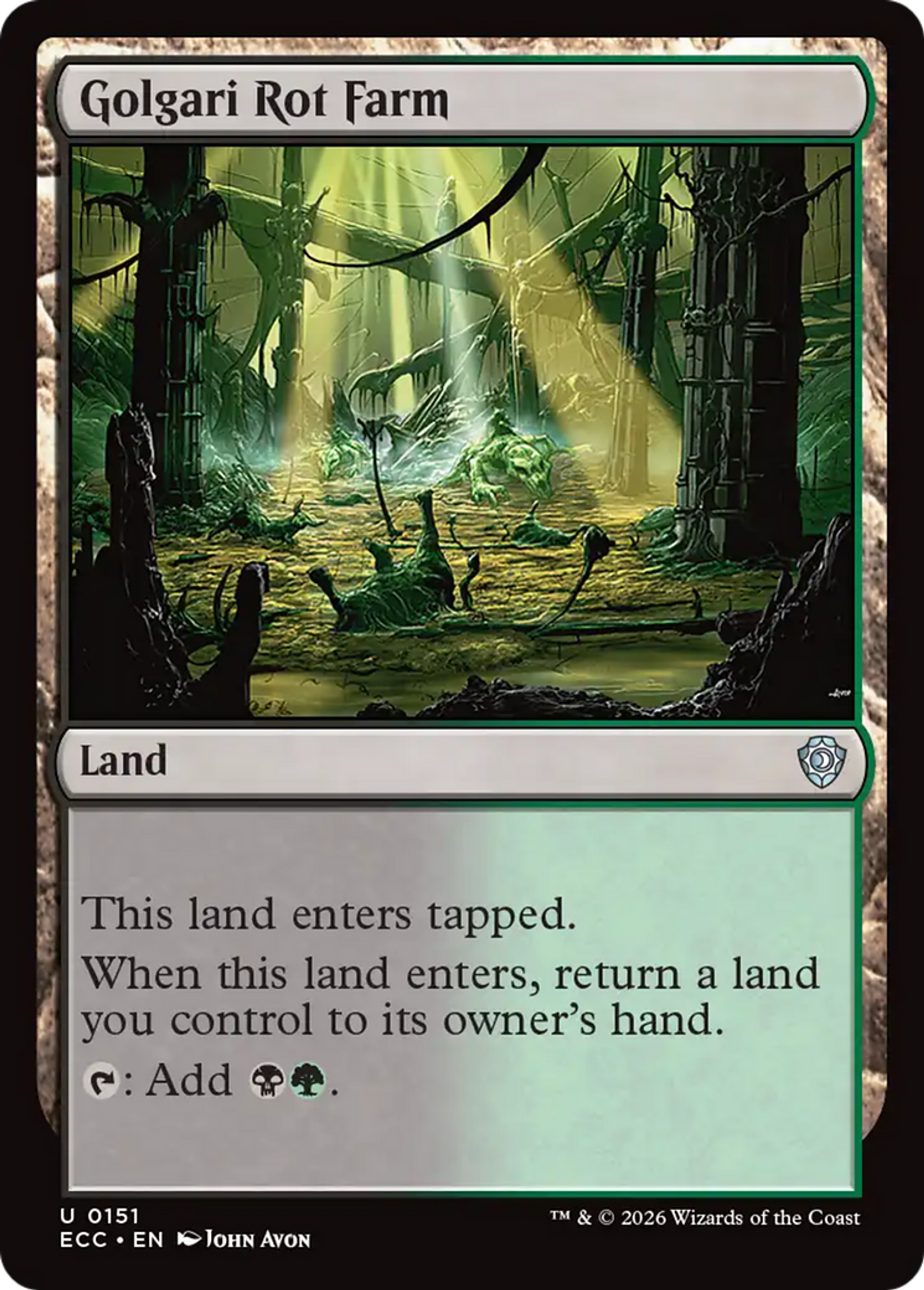 Golgari Rot Farm — Lorwyn Eclipsed Commander — Magic: The Gathering