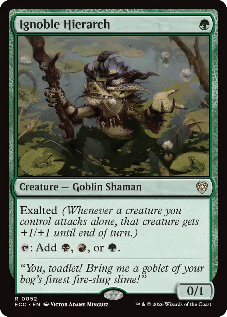 Ignoble Hierarch — Lorwyn Eclipsed Commander — Magic: The Gathering