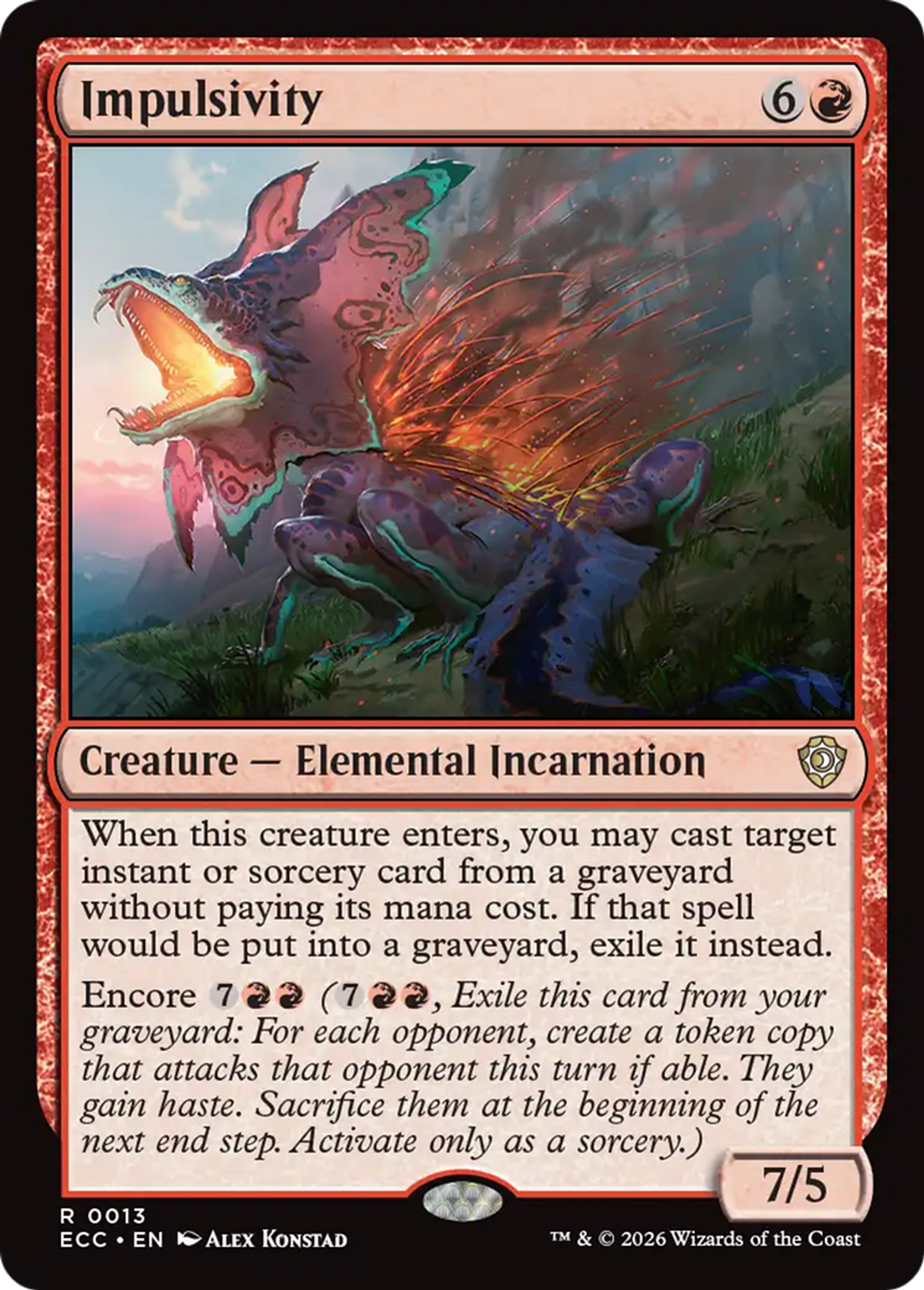 Impulsivity — Lorwyn Eclipsed Commander — Magic: The Gathering
