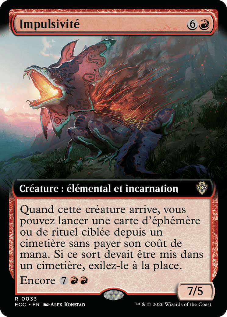 Impulsivité — Lorwyn Eclipsed Commander — Magic: The Gathering