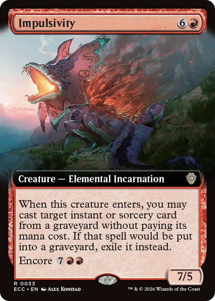 Impulsivity — Lorwyn Eclipsed Commander — Magic: The Gathering