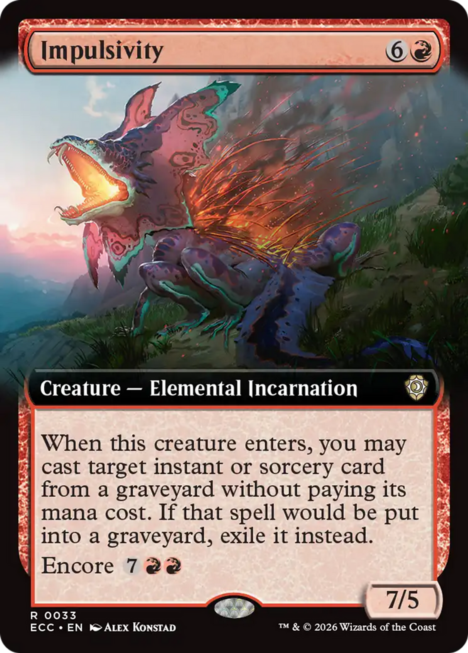 Impulsivity — Lorwyn Eclipsed Commander — Magic: The Gathering