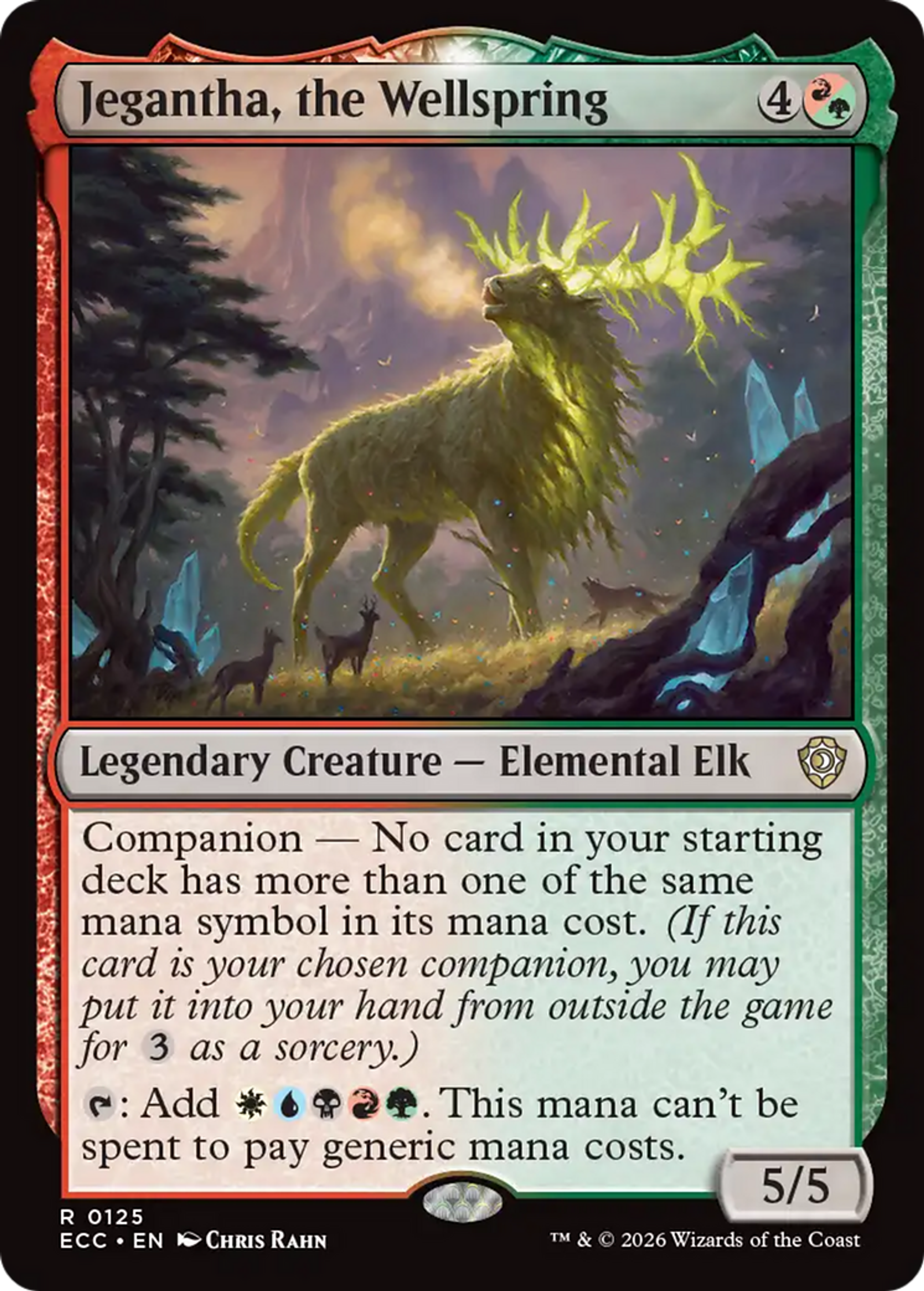 Jegantha, the Wellspring — Lorwyn Eclipsed Commander — Magic: The Gathering