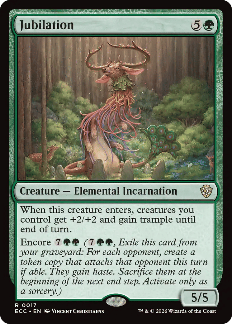 Jubilation — Lorwyn Eclipsed Commander — Magic: The Gathering