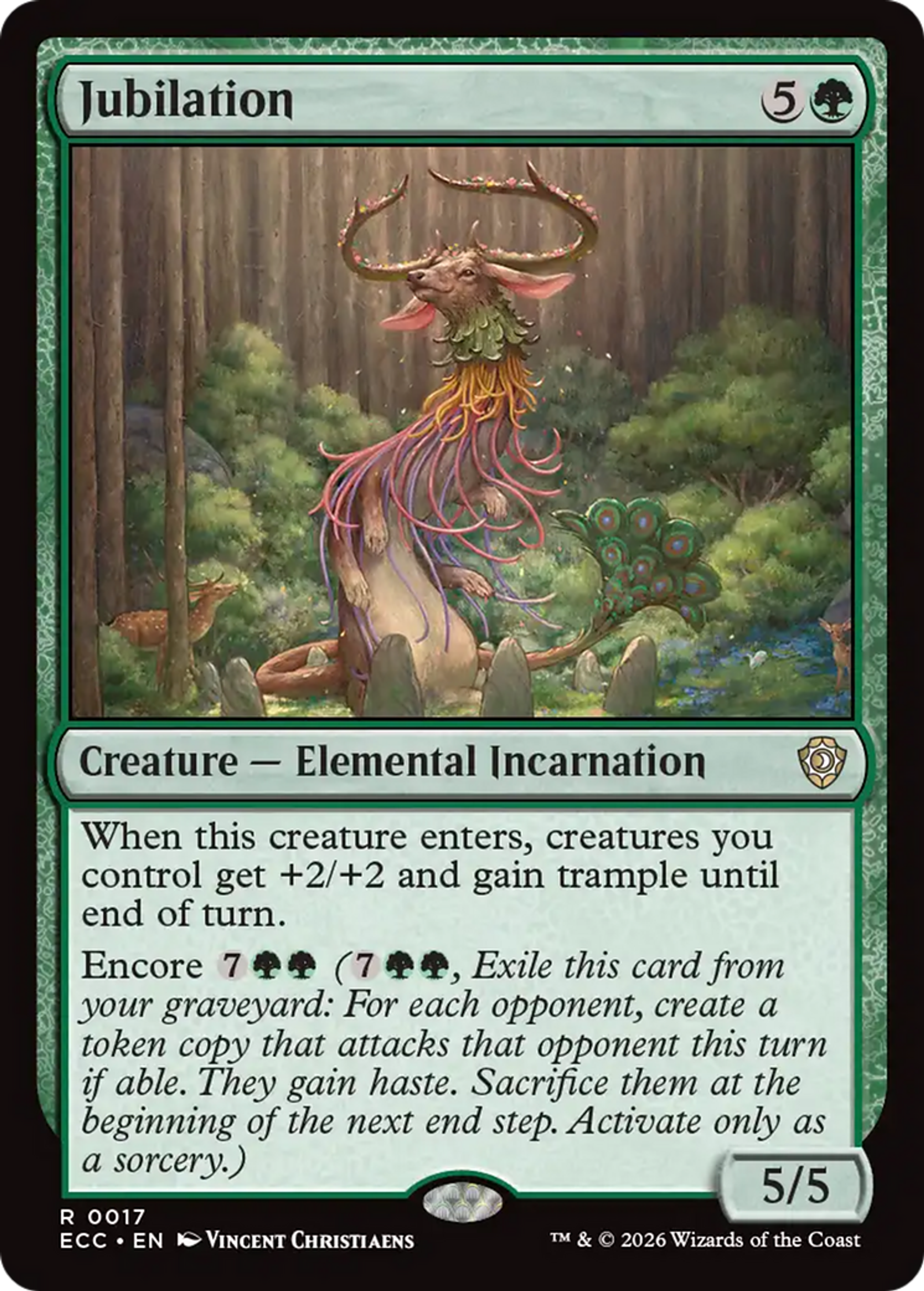 Jubilation — Lorwyn Eclipsed Commander — Magic: The Gathering