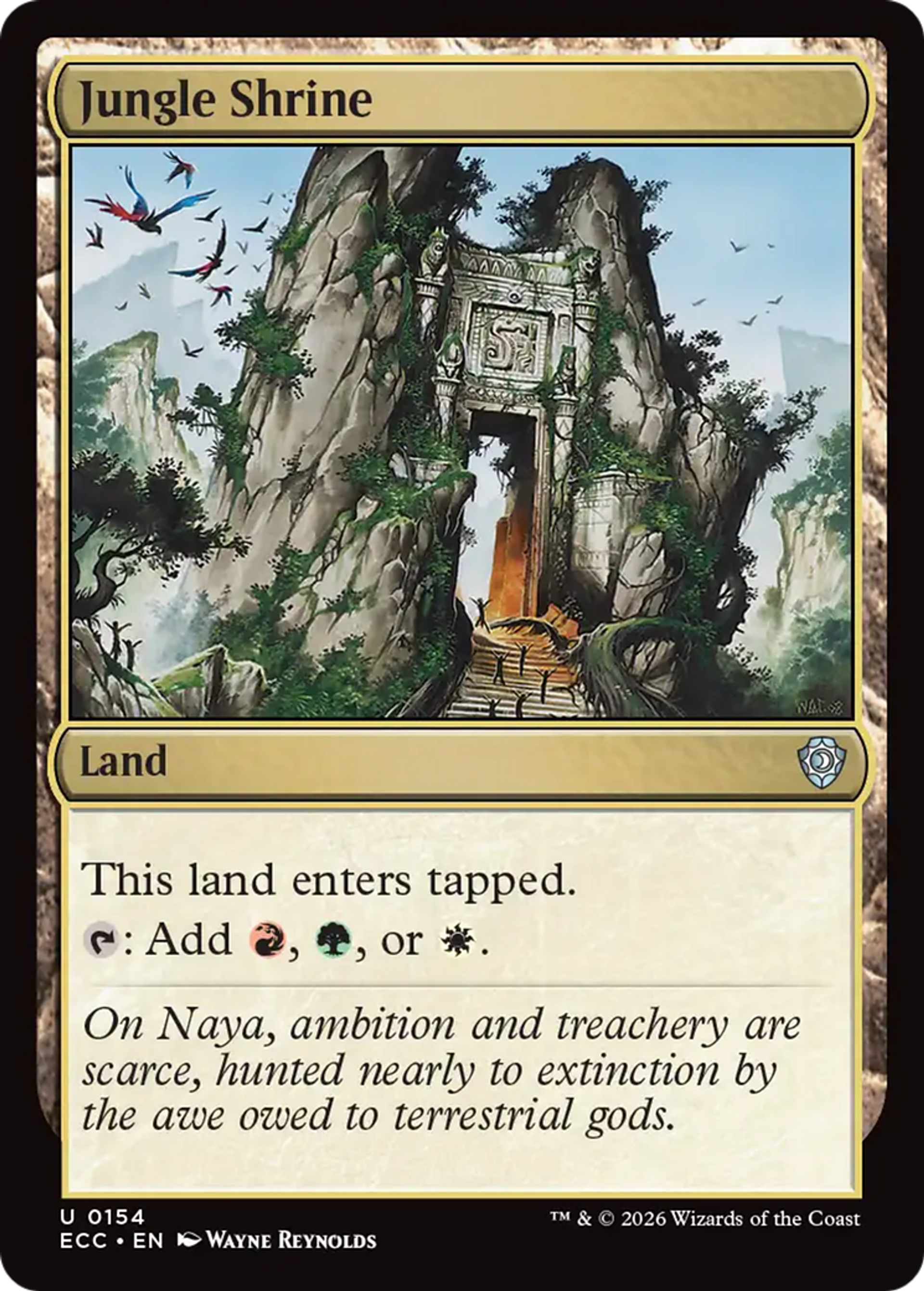 Jungle Shrine — Lorwyn Eclipsed Commander — Magic: The Gathering