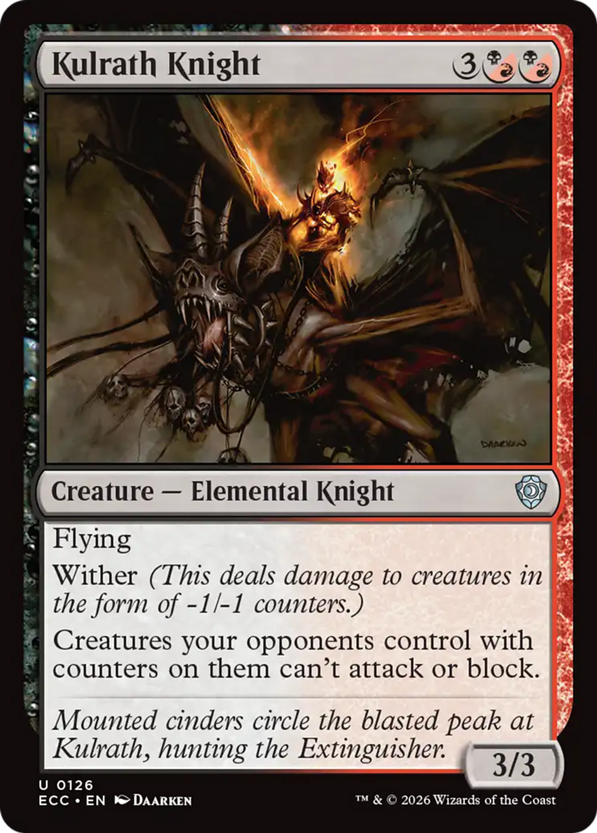 Kulrath Knight — Lorwyn Eclipsed Commander — Magic: The Gathering
