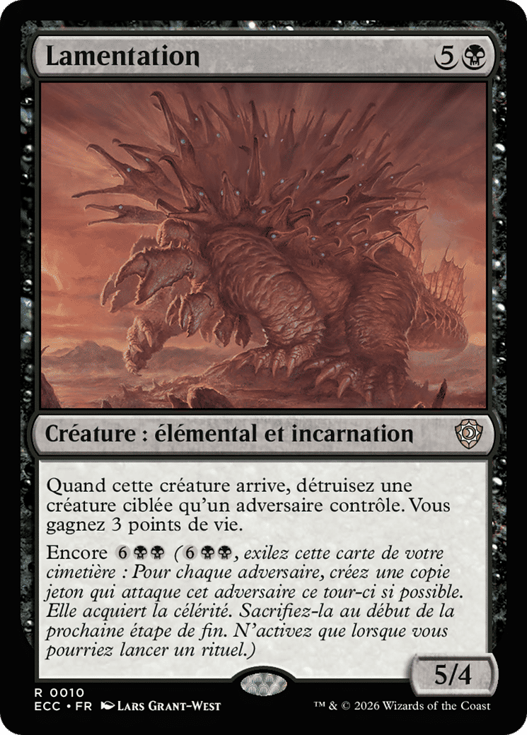 Lamentation — Lorwyn Eclipsed Commander — Magic: The Gathering