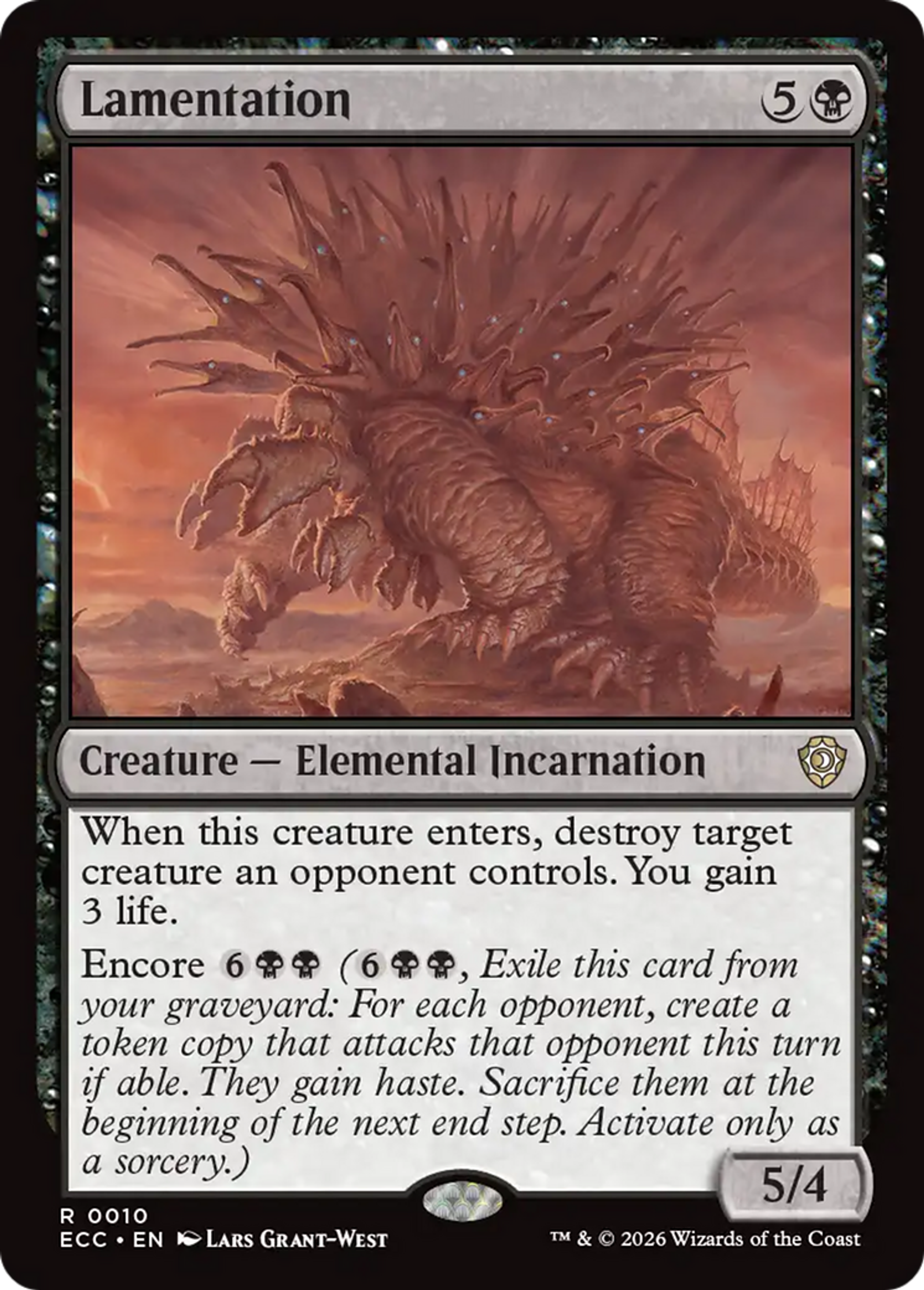 Lamentation — Lorwyn Eclipsed Commander — Magic: The Gathering