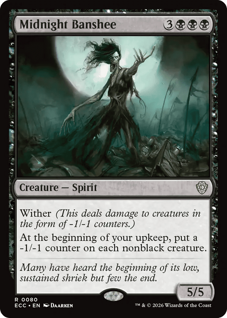 Midnight Banshee — Lorwyn Eclipsed Commander — Magic: The Gathering