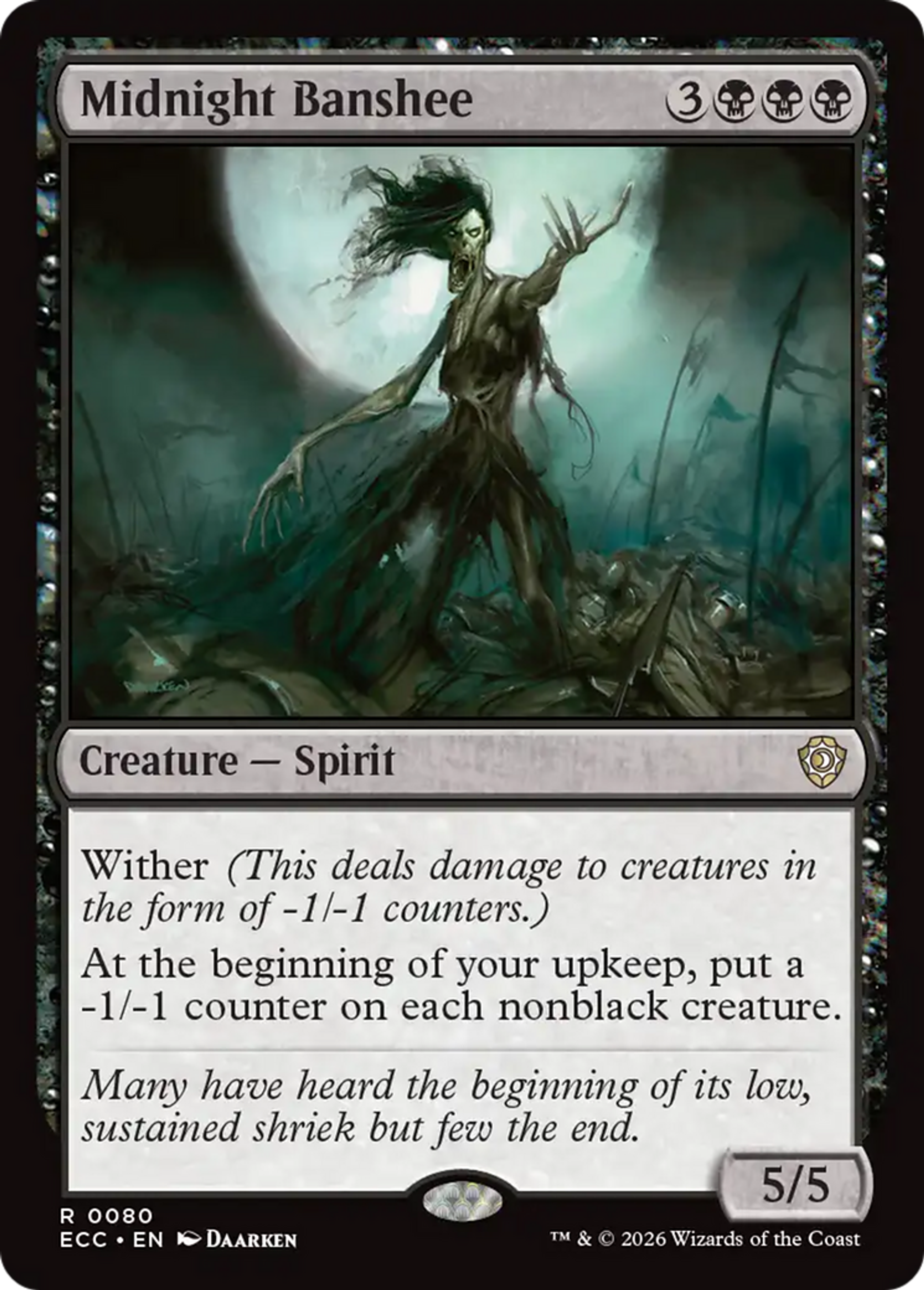 Midnight Banshee — Lorwyn Eclipsed Commander — Magic: The Gathering