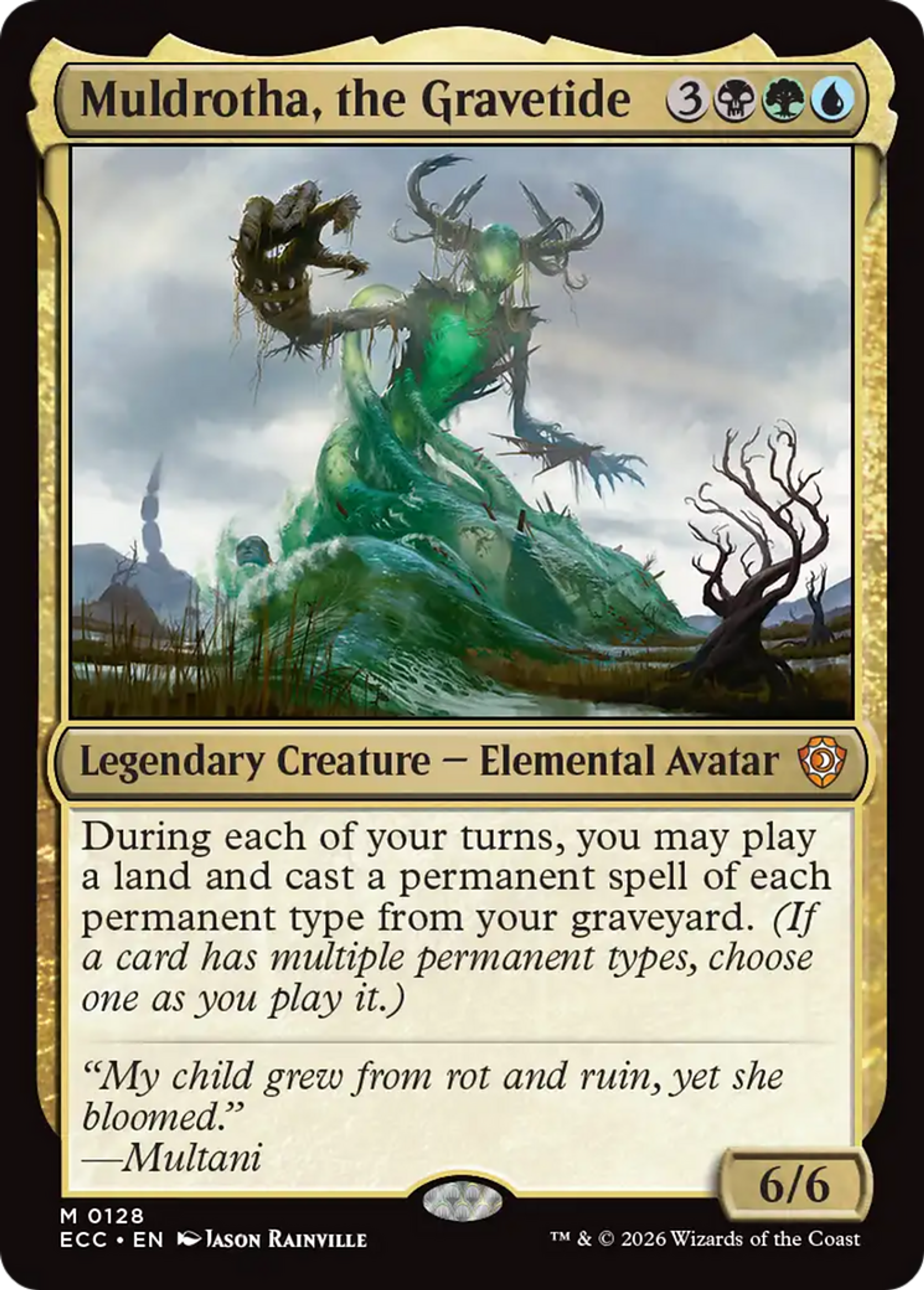 Muldrotha, the Gravetide — Lorwyn Eclipsed Commander — Magic: The Gathering