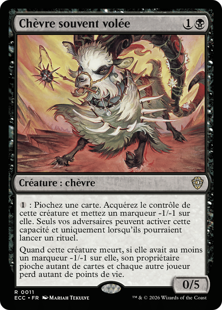Chèvre souvent volée — Lorwyn Eclipsed Commander — Magic: The Gathering
