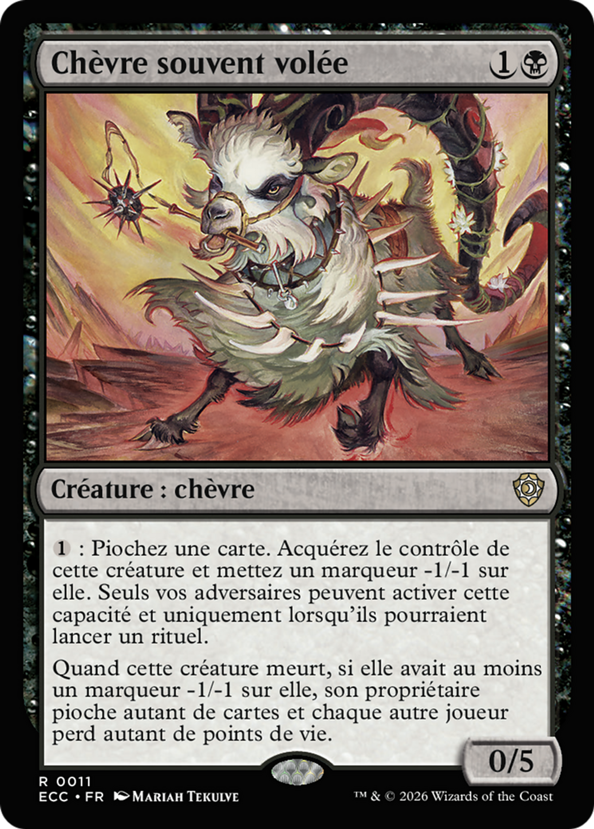 Chèvre souvent volée — Lorwyn Eclipsed Commander — Magic: The Gathering