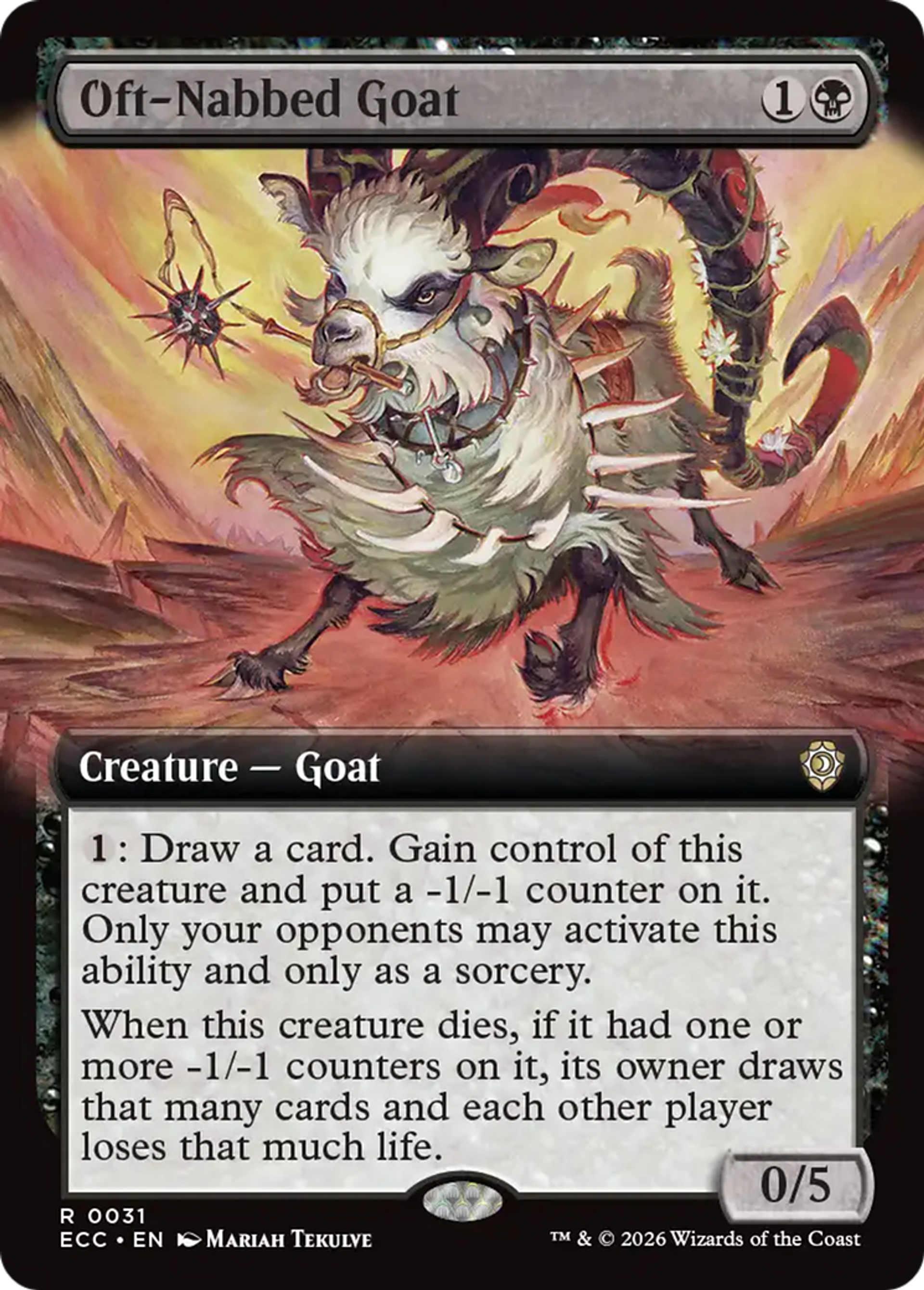 Oft-Nabbed Goat — Lorwyn Eclipsed Commander — Magic: The Gathering