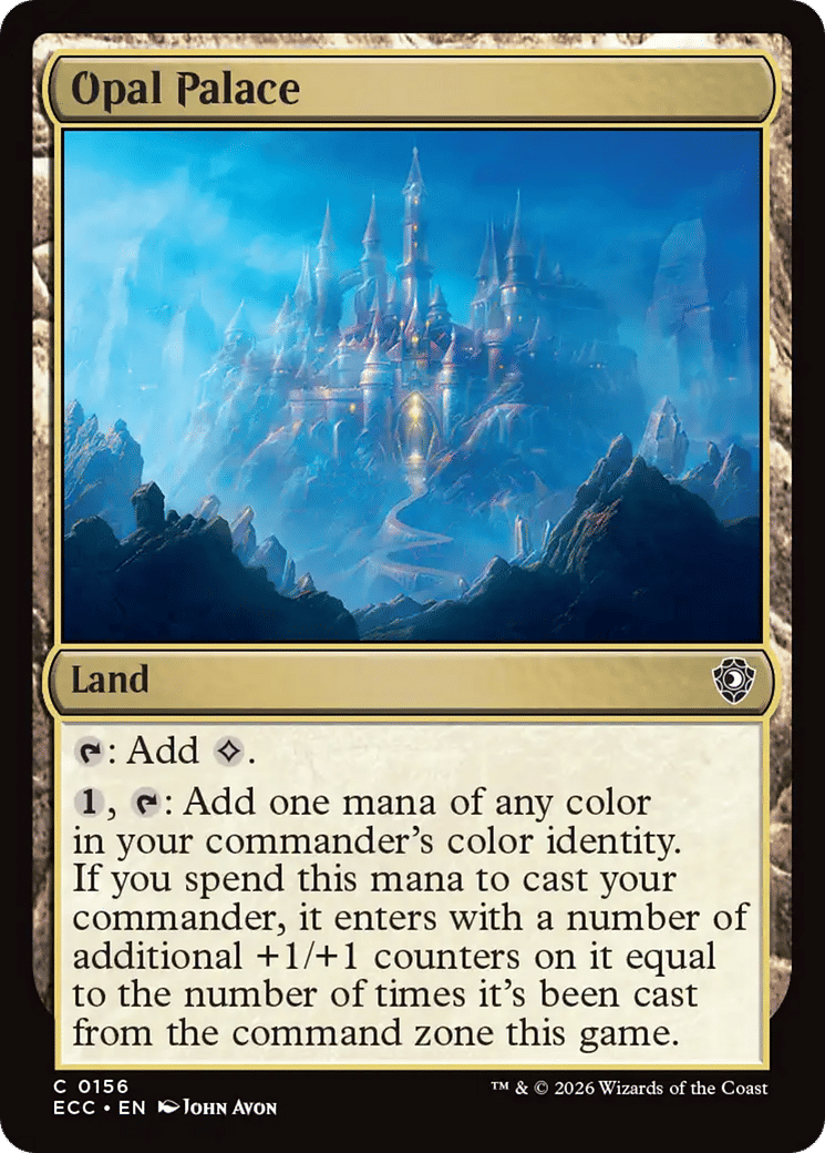 Opal Palace — Lorwyn Eclipsed Commander — Magic: The Gathering