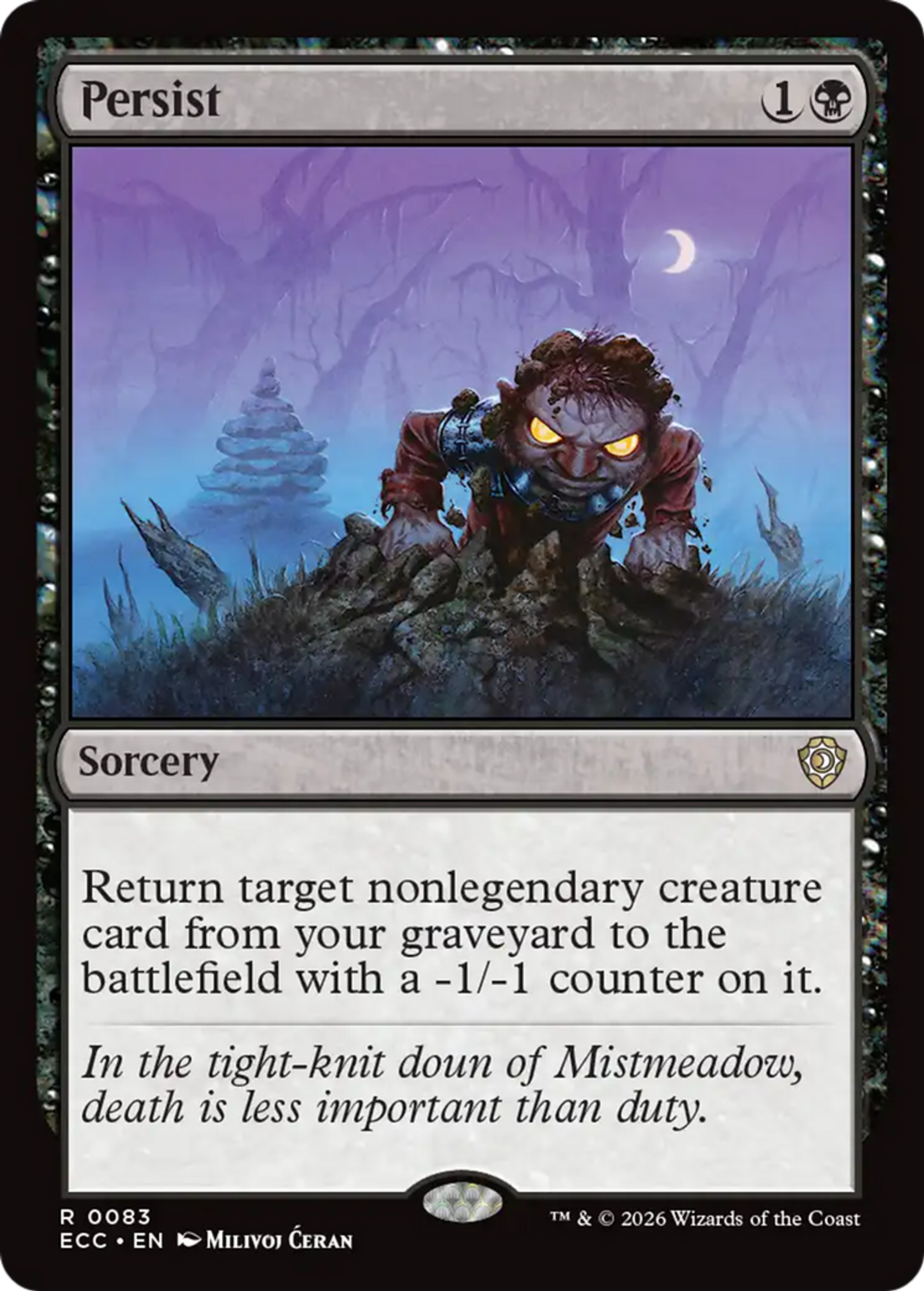 Persist — Lorwyn Eclipsed Commander — Magic: The Gathering