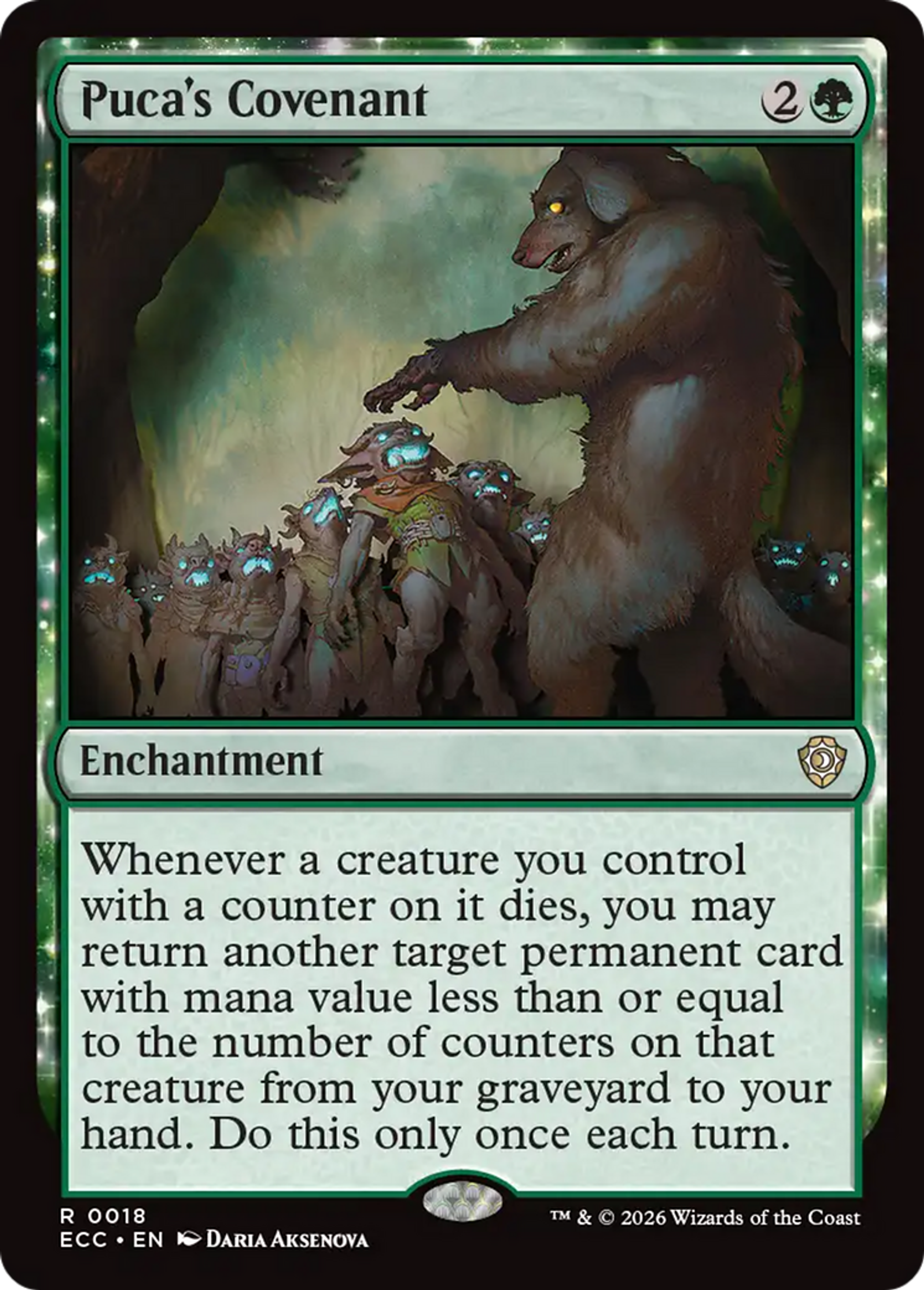 Puca's Covenant — Lorwyn Eclipsed Commander — Magic: The Gathering