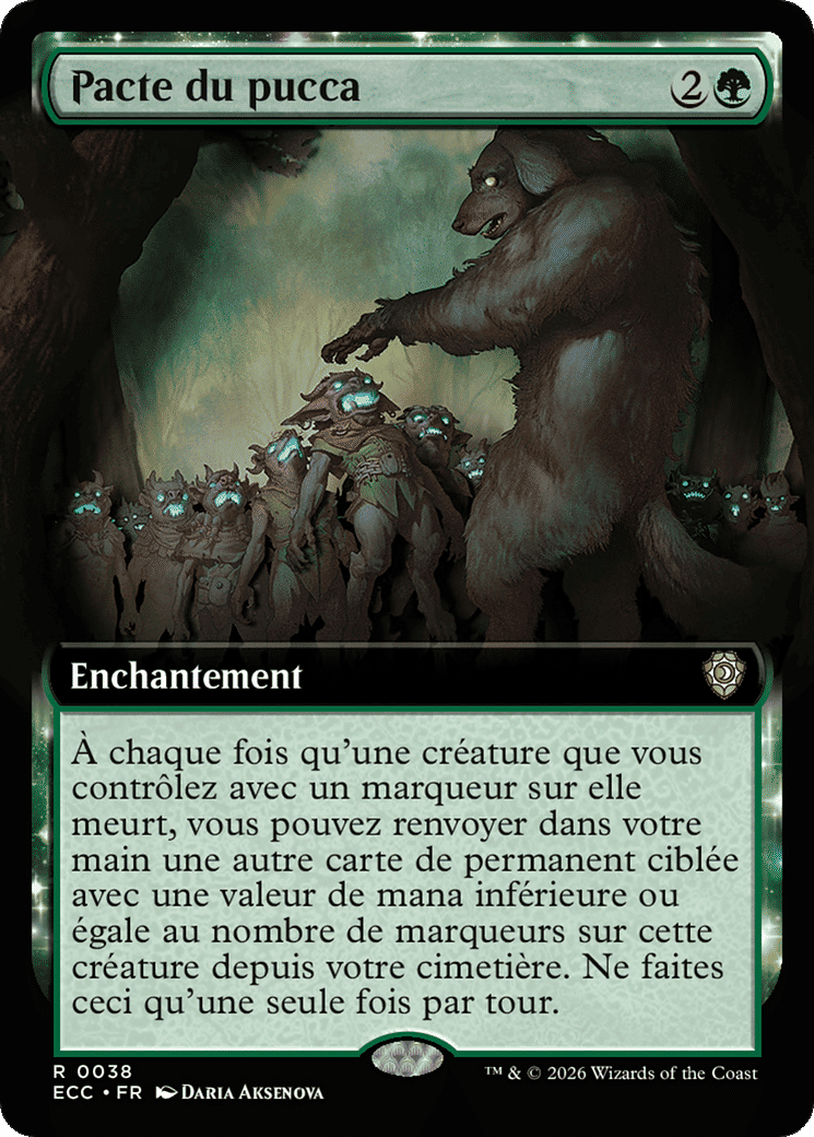 Pacte du pucca — Lorwyn Eclipsed Commander — Magic: The Gathering