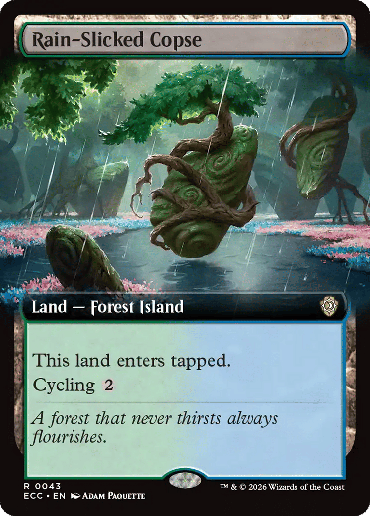 Rain-Slicked Copse — Lorwyn Eclipsed Commander — Magic: The Gathering