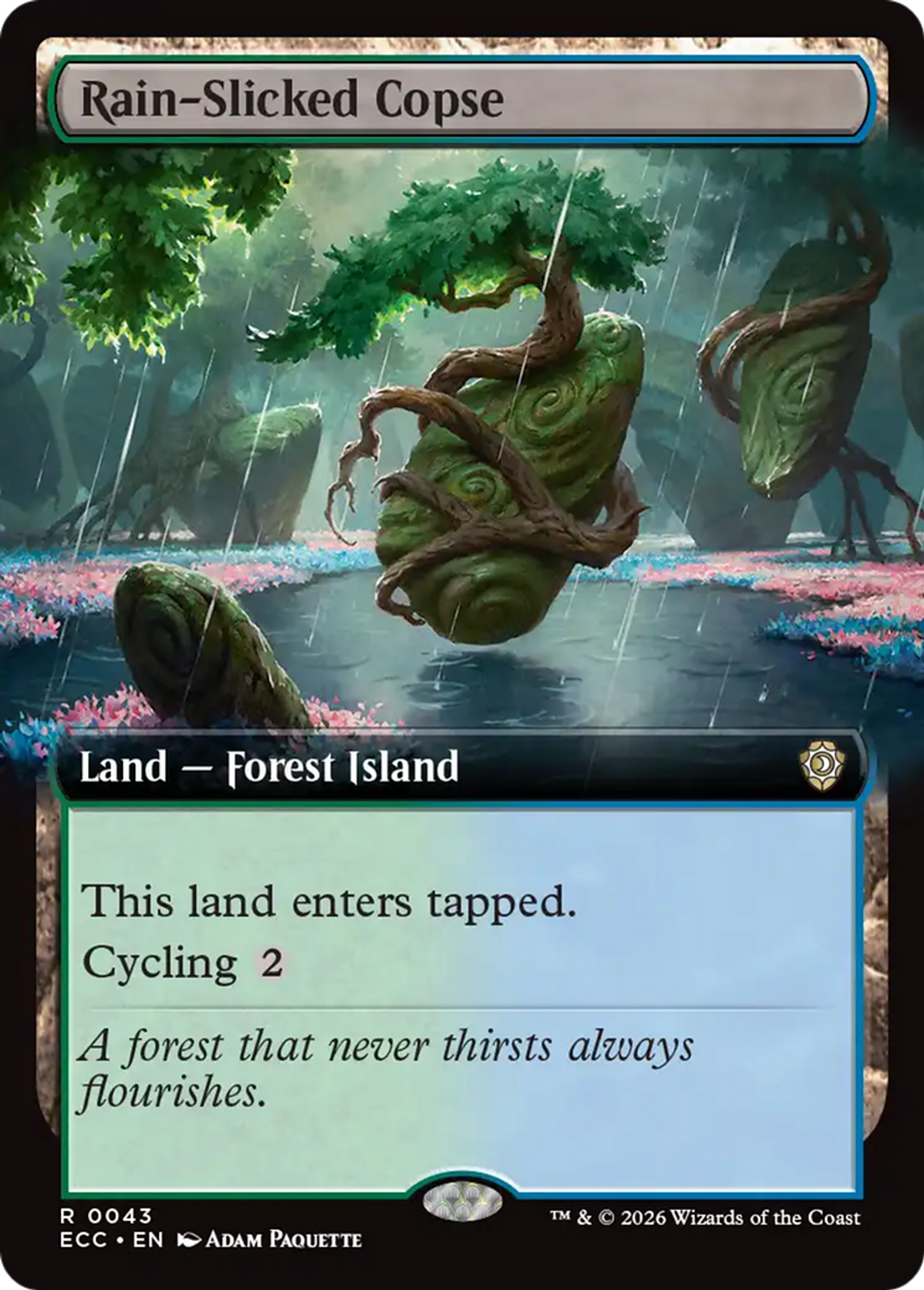 Rain-Slicked Copse — Lorwyn Eclipsed Commander — Magic: The Gathering