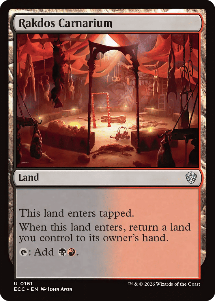 Rakdos Carnarium — Lorwyn Eclipsed Commander — Magic: The Gathering