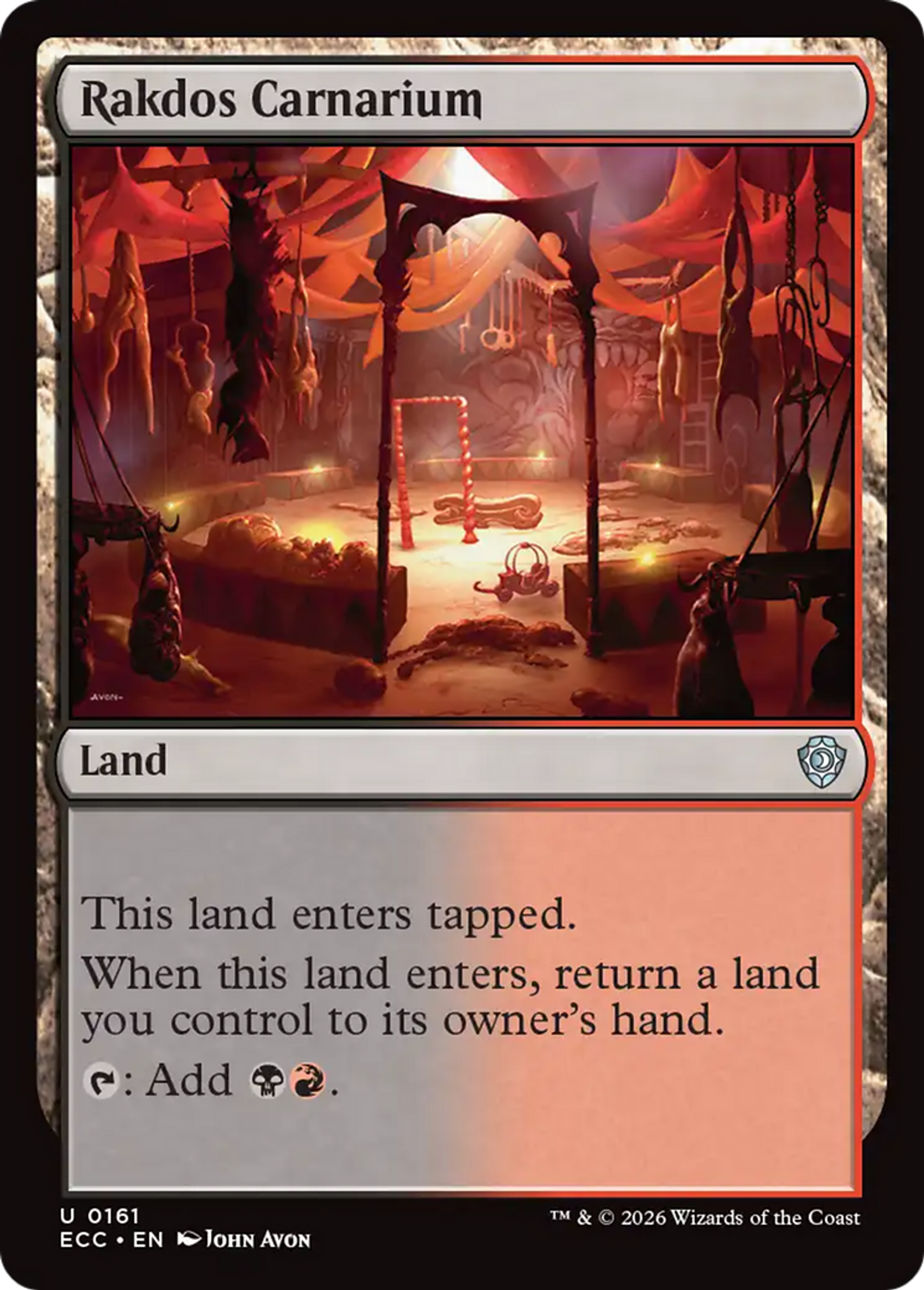 Rakdos Carnarium — Lorwyn Eclipsed Commander — Magic: The Gathering