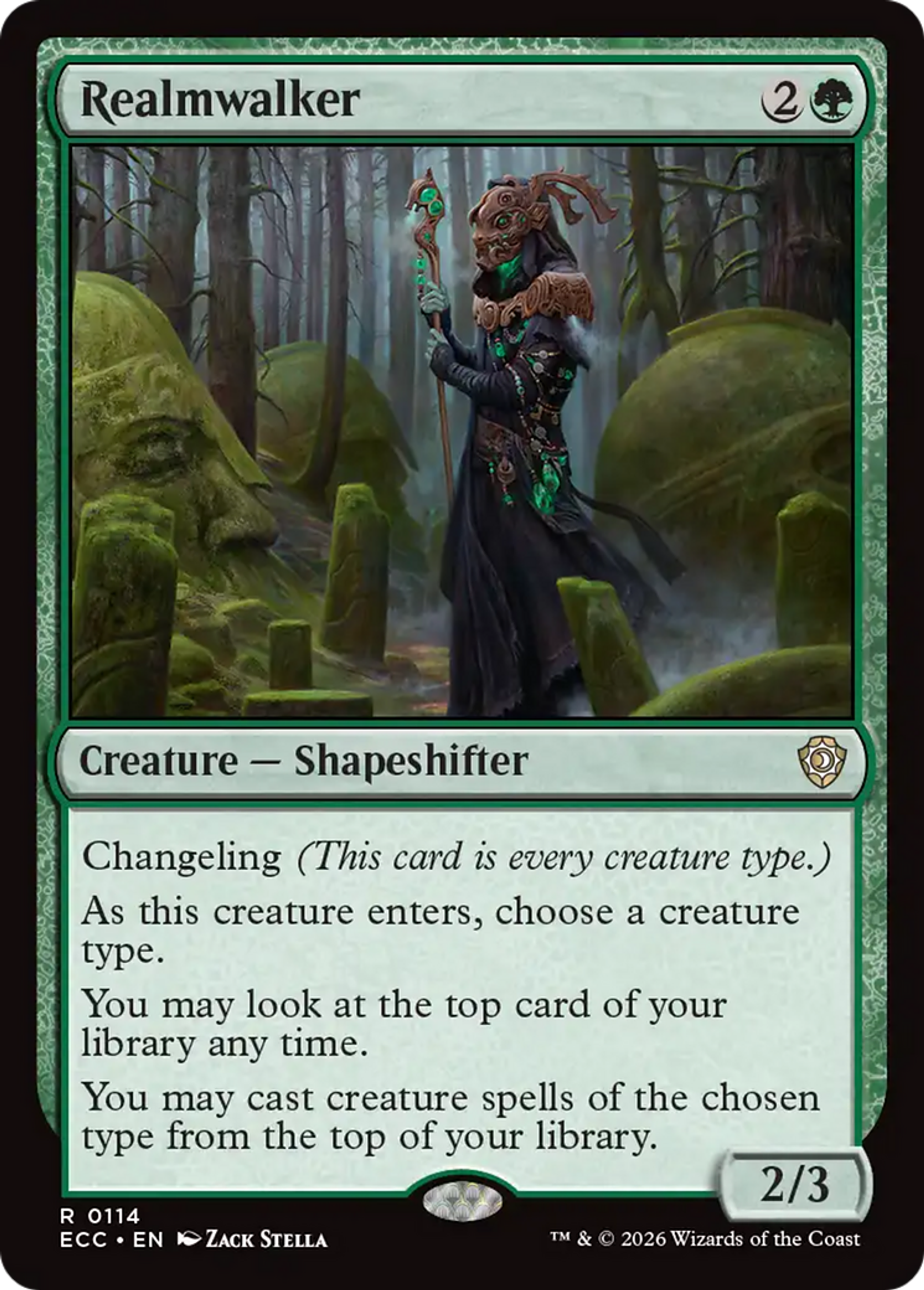 Realmwalker — Lorwyn Eclipsed Commander — Magic: The Gathering