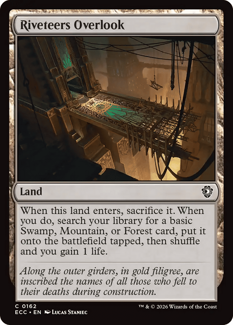 Riveteers Overlook — Lorwyn Eclipsed Commander — Magic: The Gathering