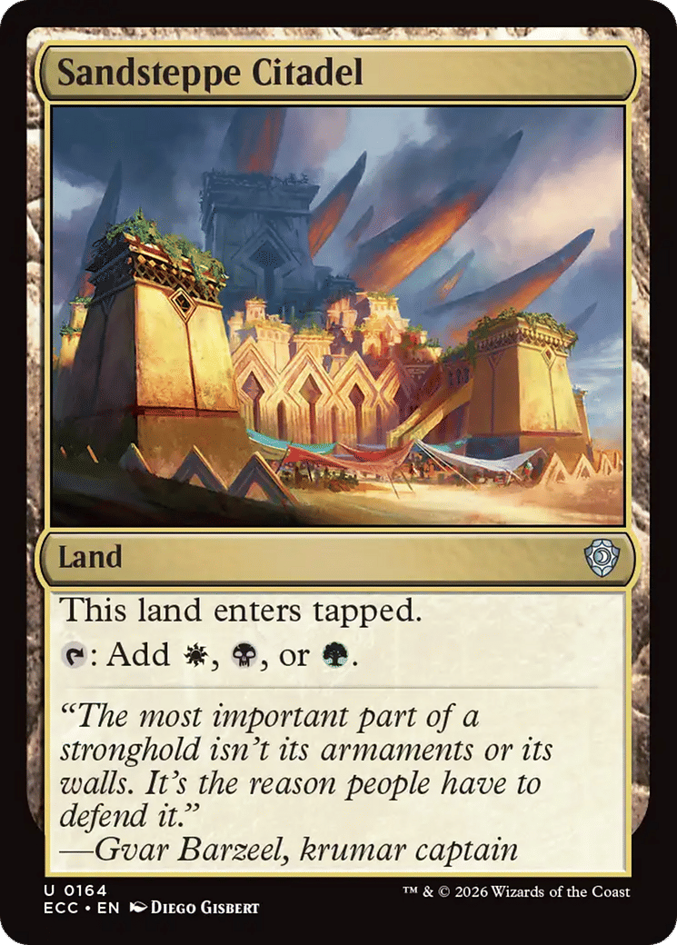 Sandsteppe Citadel — Lorwyn Eclipsed Commander — Magic: The Gathering