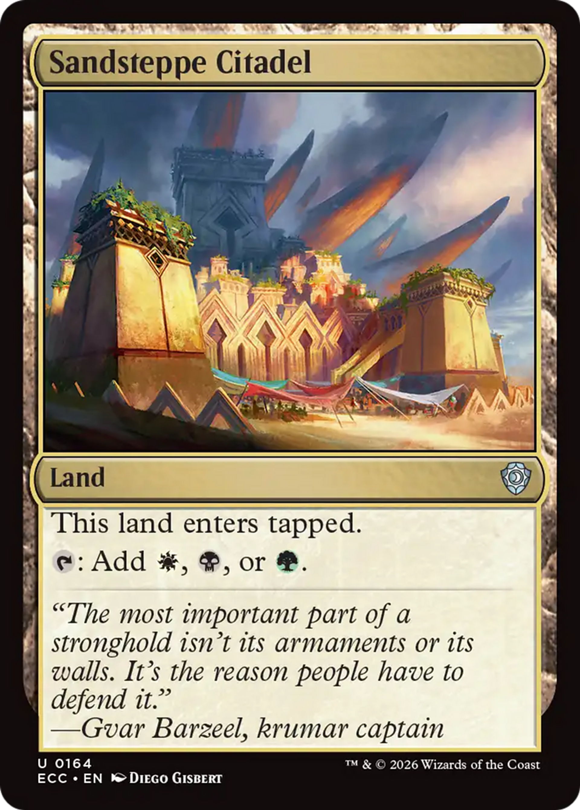 Sandsteppe Citadel — Lorwyn Eclipsed Commander — Magic: The Gathering