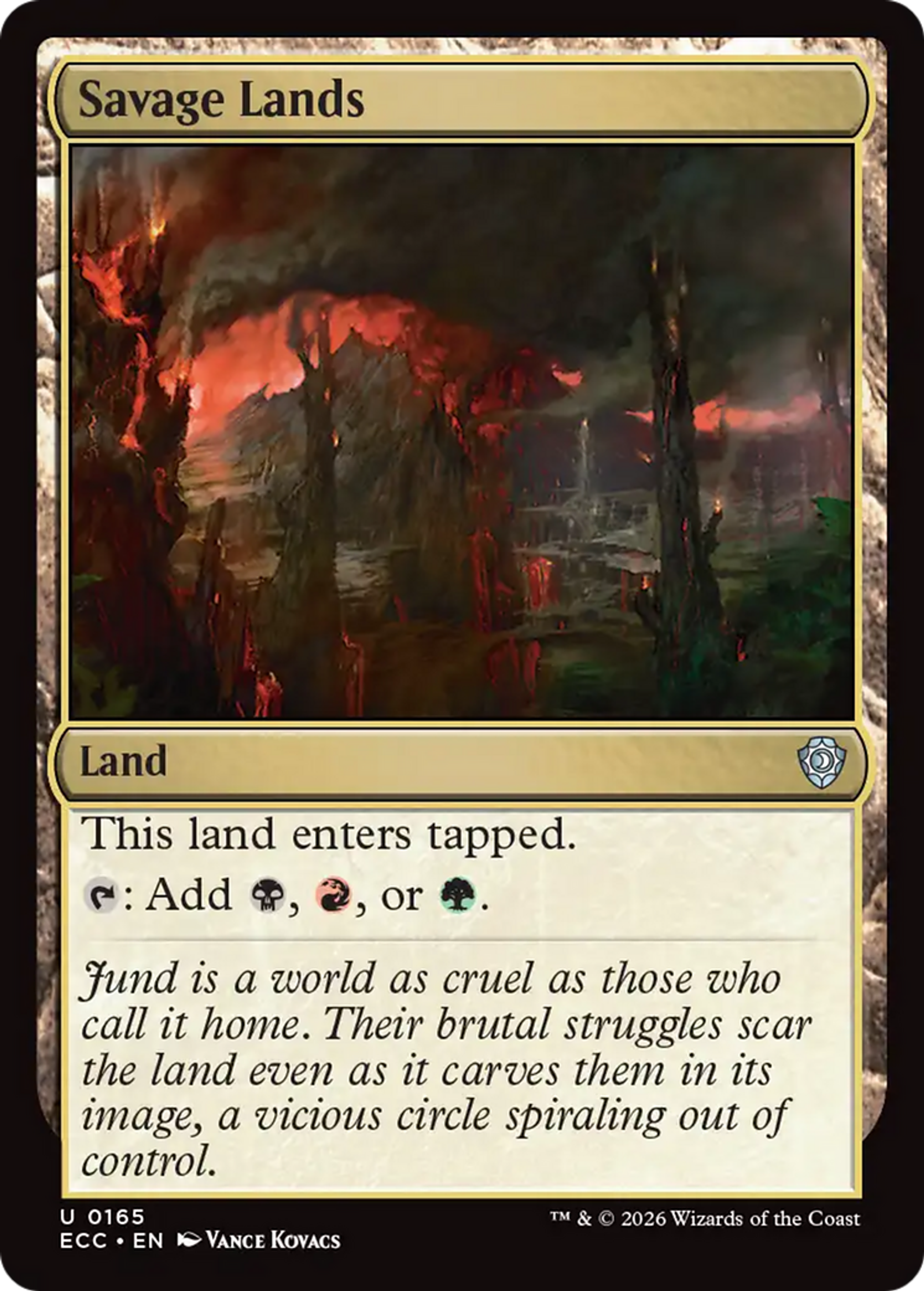 Savage Lands — Lorwyn Eclipsed Commander — Magic: The Gathering