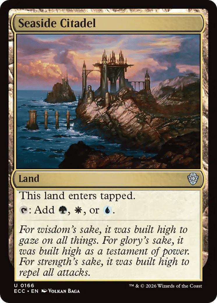 Seaside Citadel — Lorwyn Eclipsed Commander — Magic: The Gathering