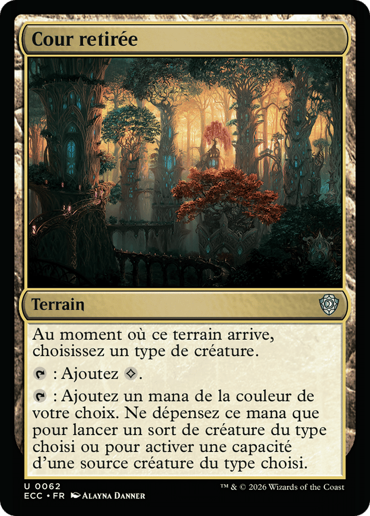 Cour retirée — Lorwyn Eclipsed Commander — Magic: The Gathering