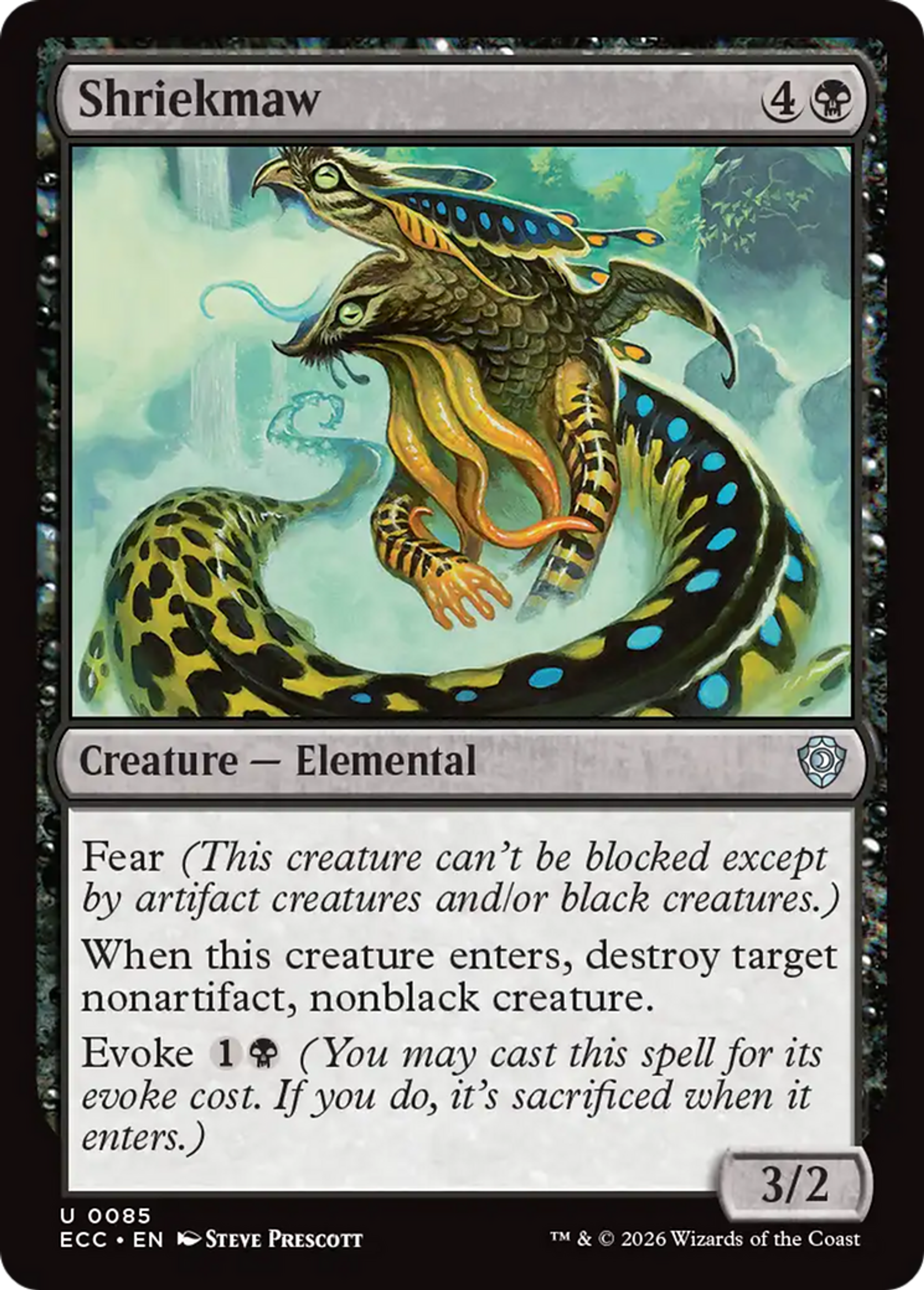 Shriekmaw — Lorwyn Eclipsed Commander — Magic: The Gathering